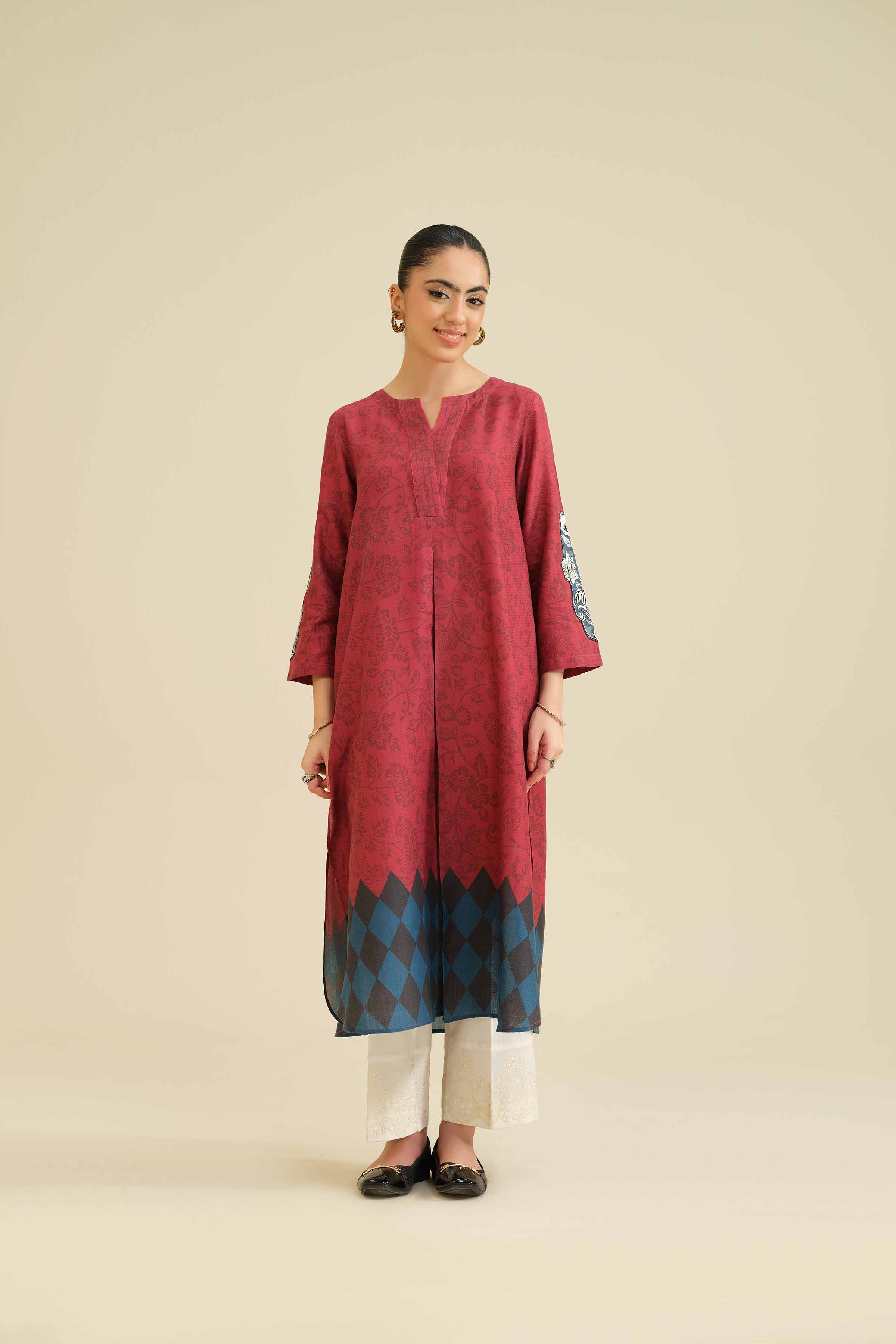 Printed Embroidered Shirt - PW25-563 - Image 5