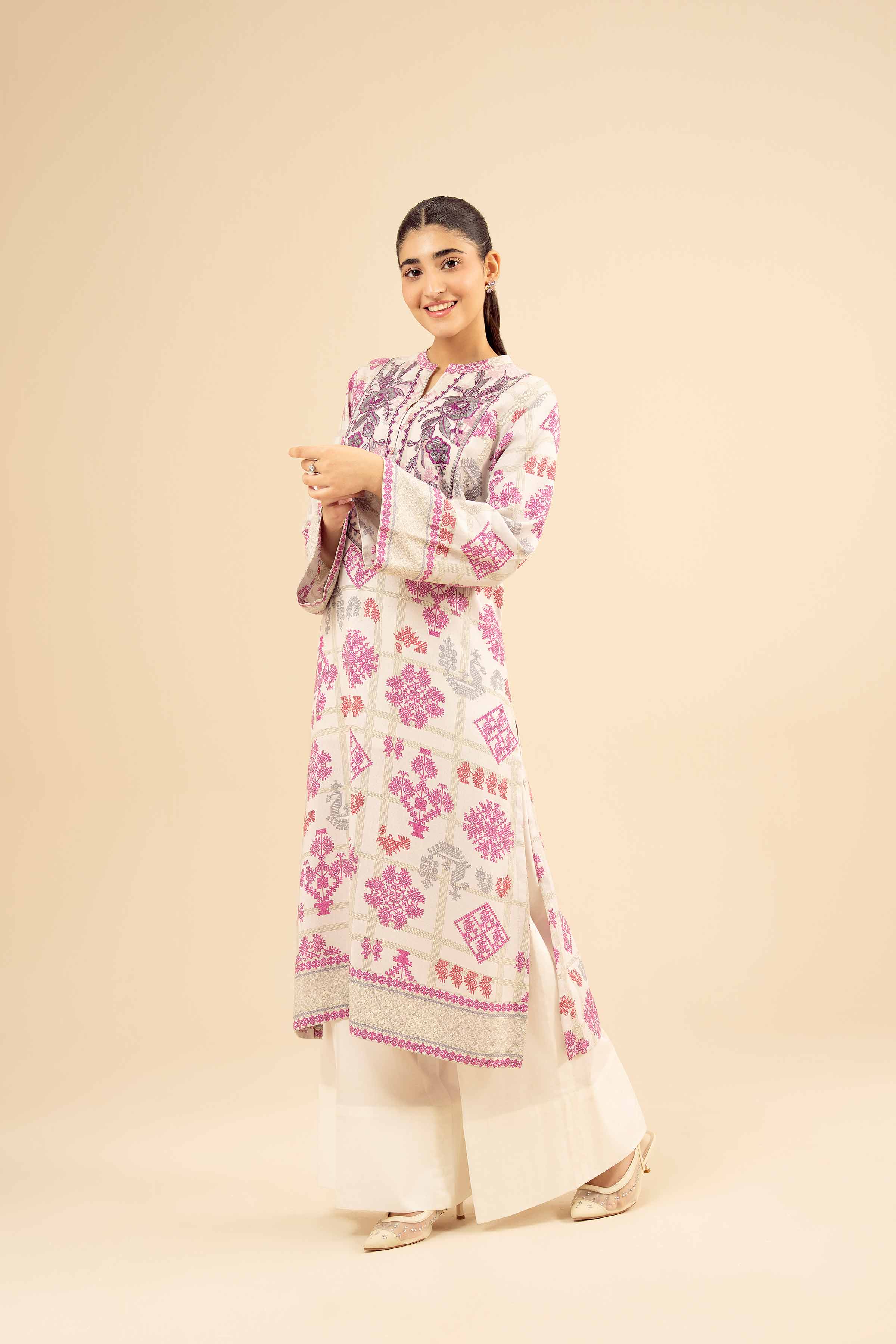 Printed Embroidered Shirt - PW25-57 - Image 4