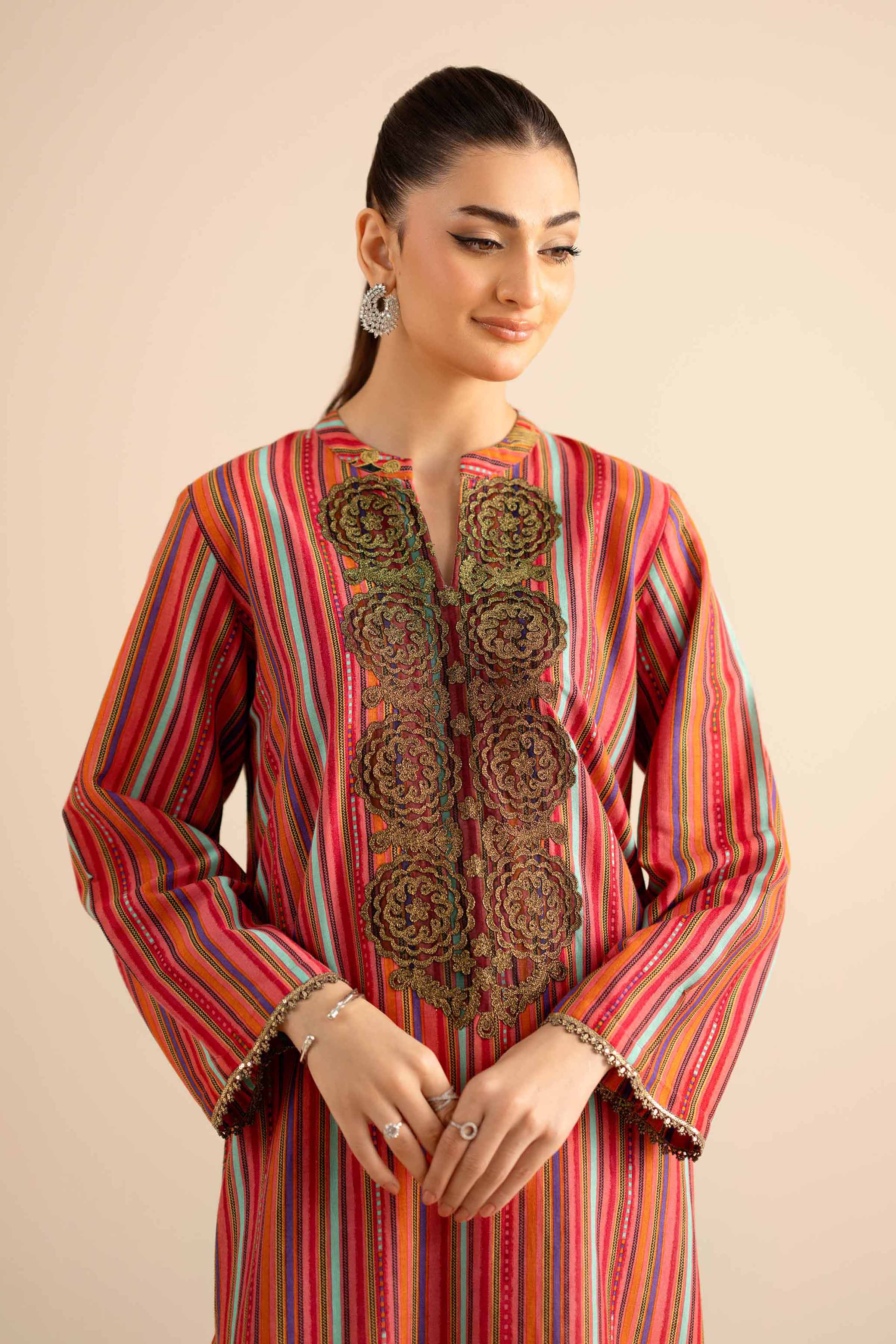 Printed Embroidered Shirt - PW25-570 - Image 2