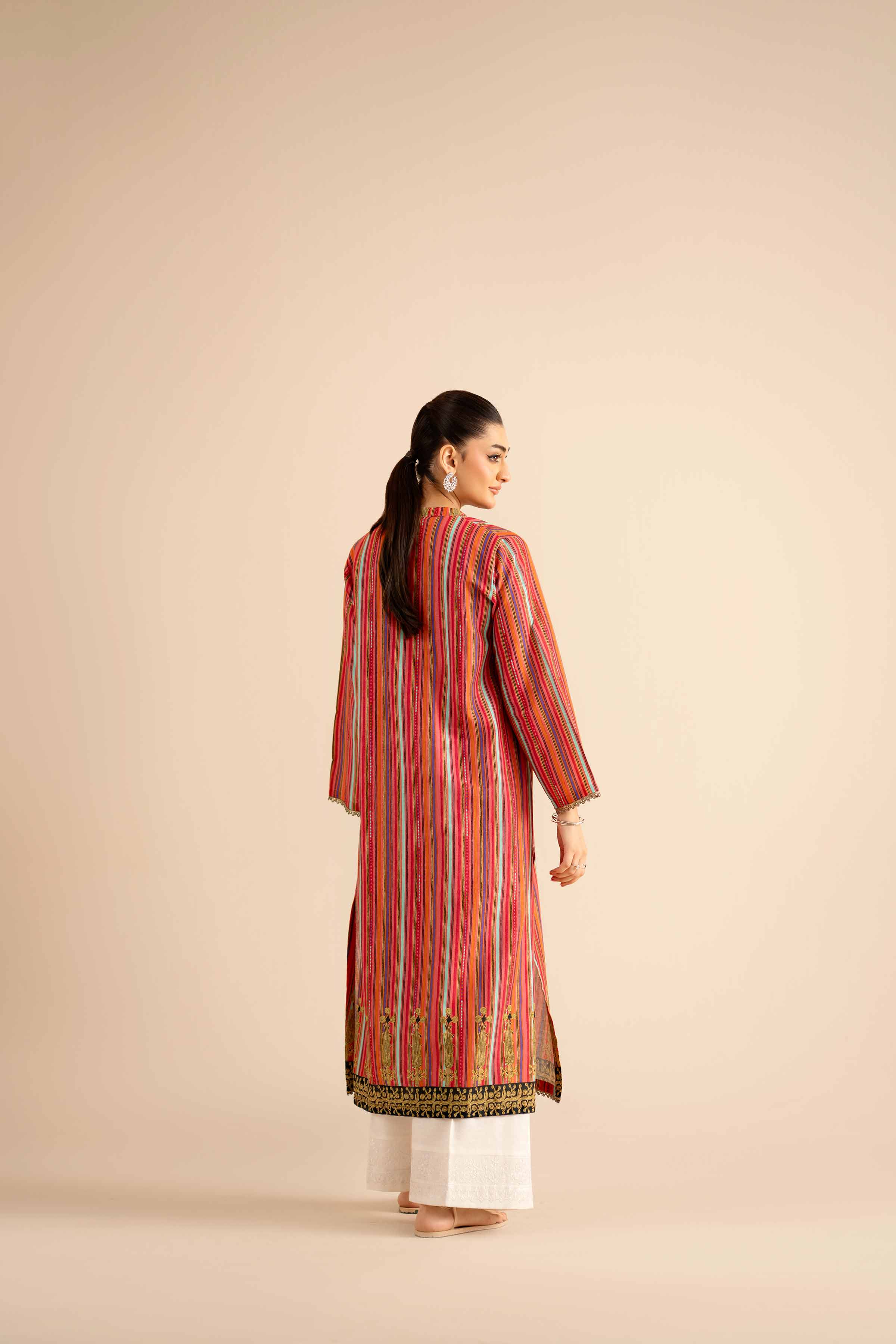Printed Embroidered Shirt - PW25-570 - Image 3