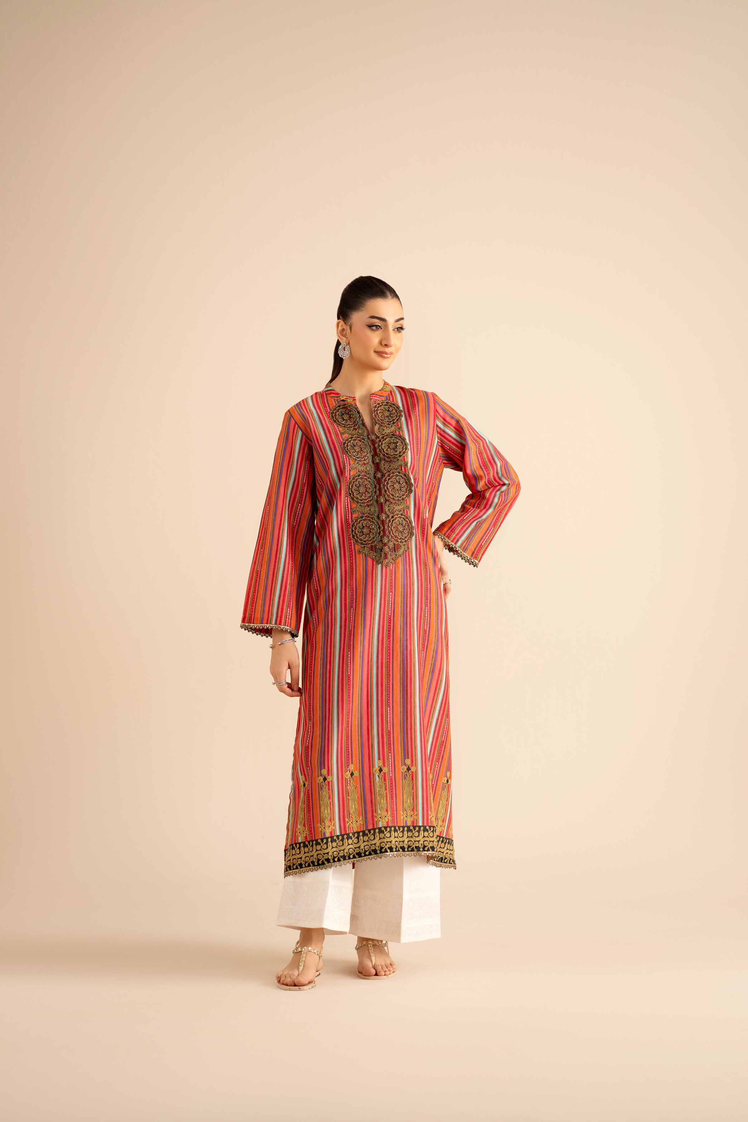 Printed Embroidered Shirt - PW25-570 - Image 4
