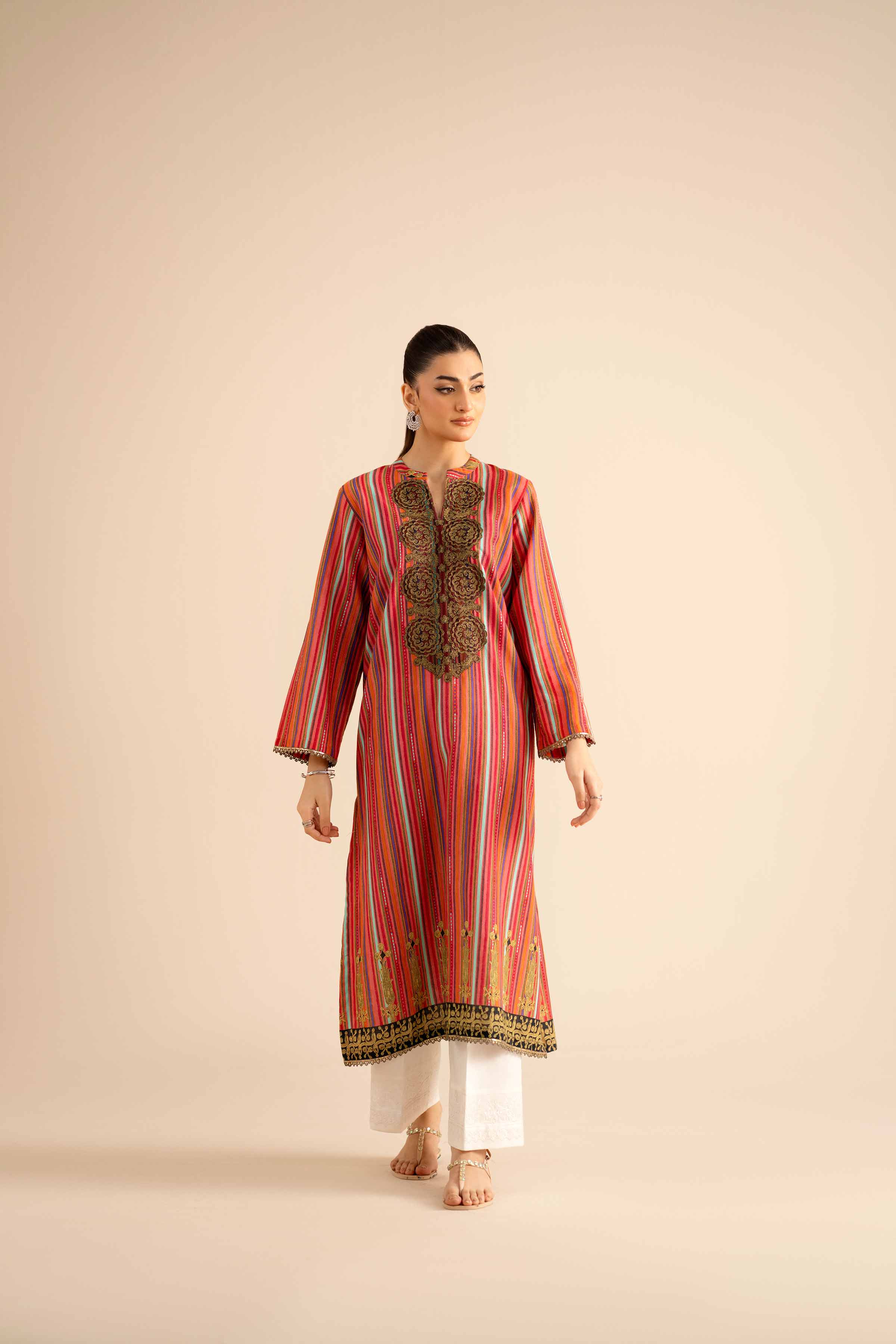 Printed Embroidered Shirt - PW25-570 - Image 5