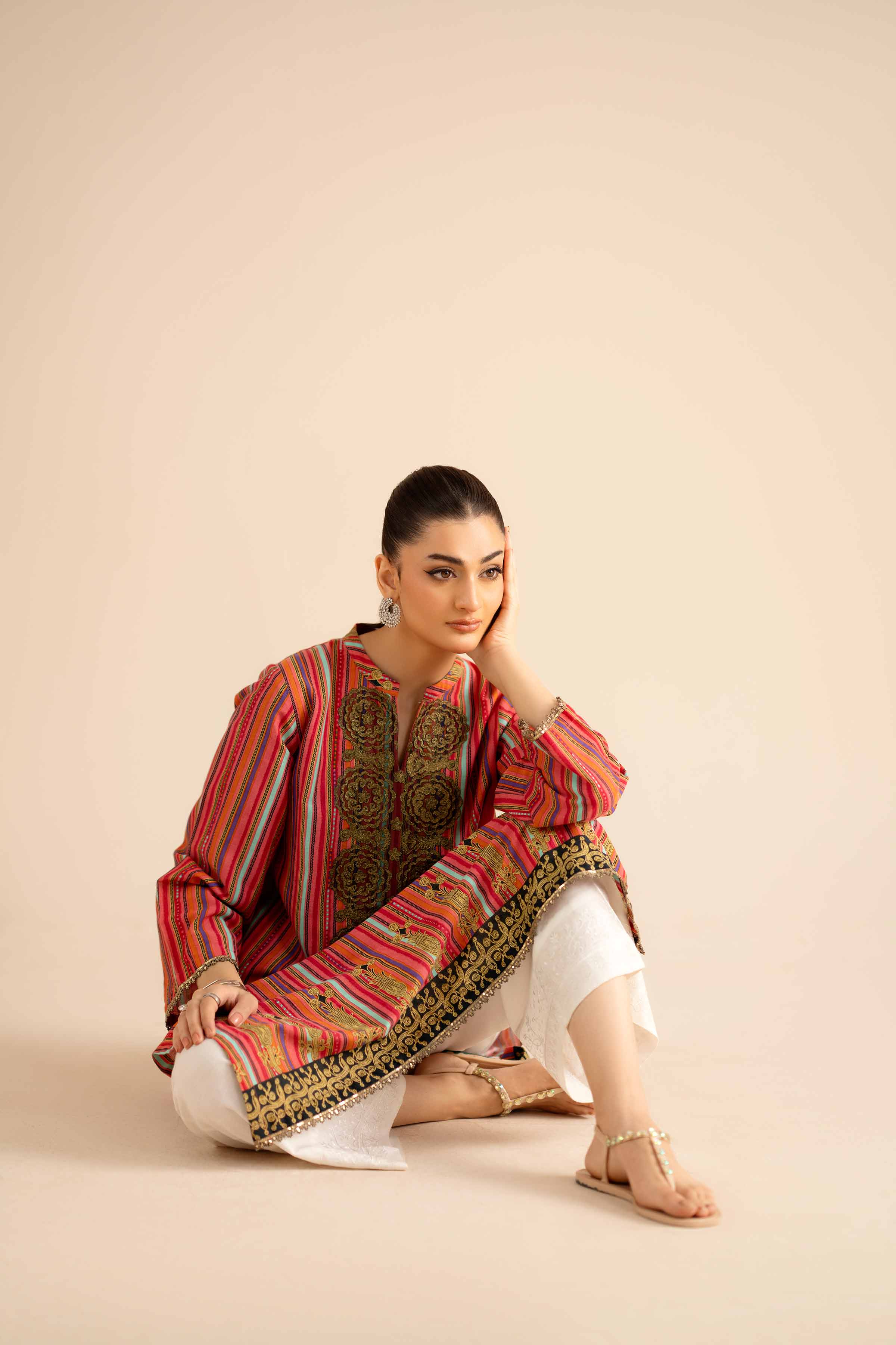 Printed Embroidered Shirt - PW25-570 - Image 6
