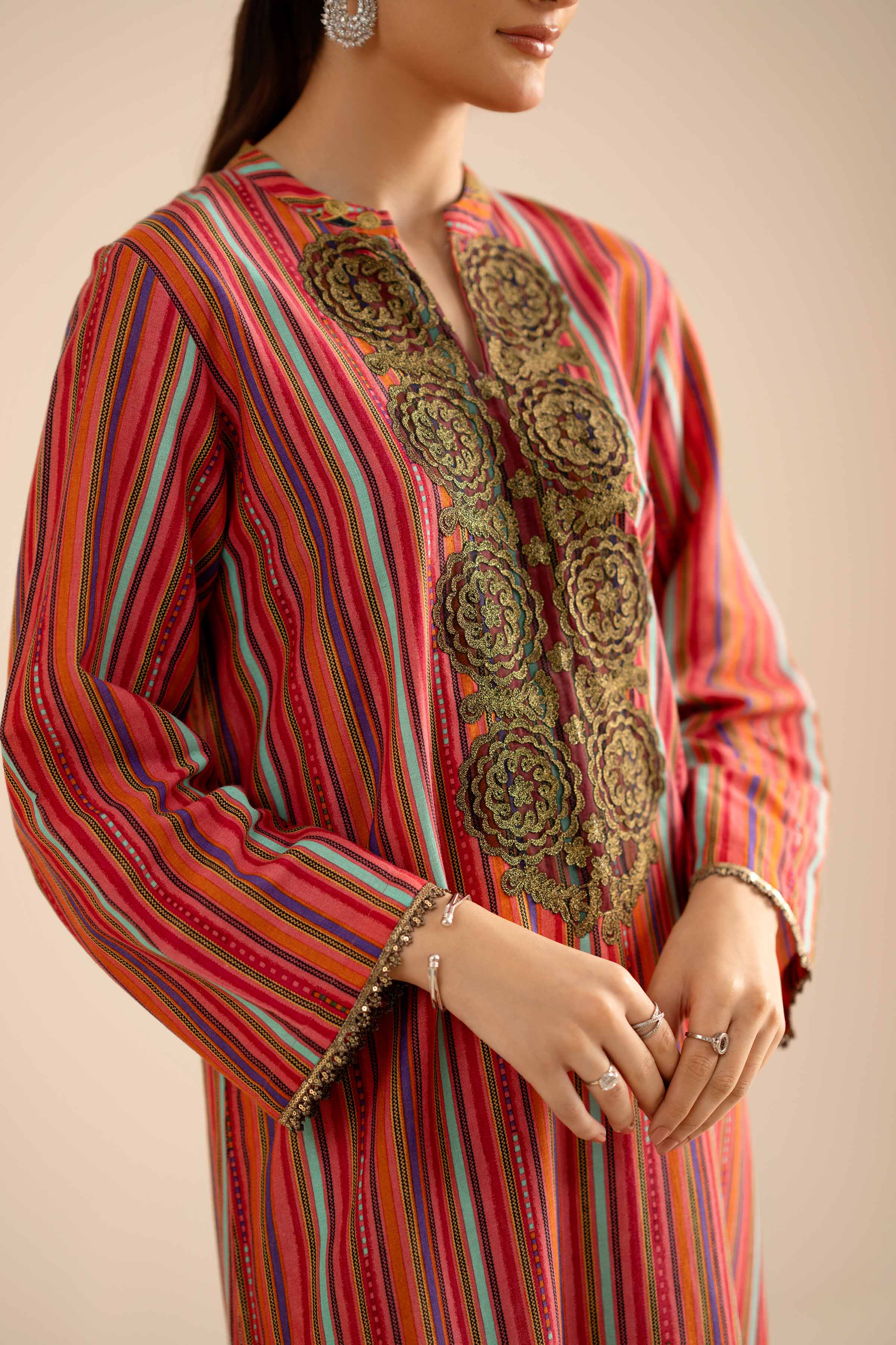 Printed Embroidered Shirt - PW25-570 - Image 7