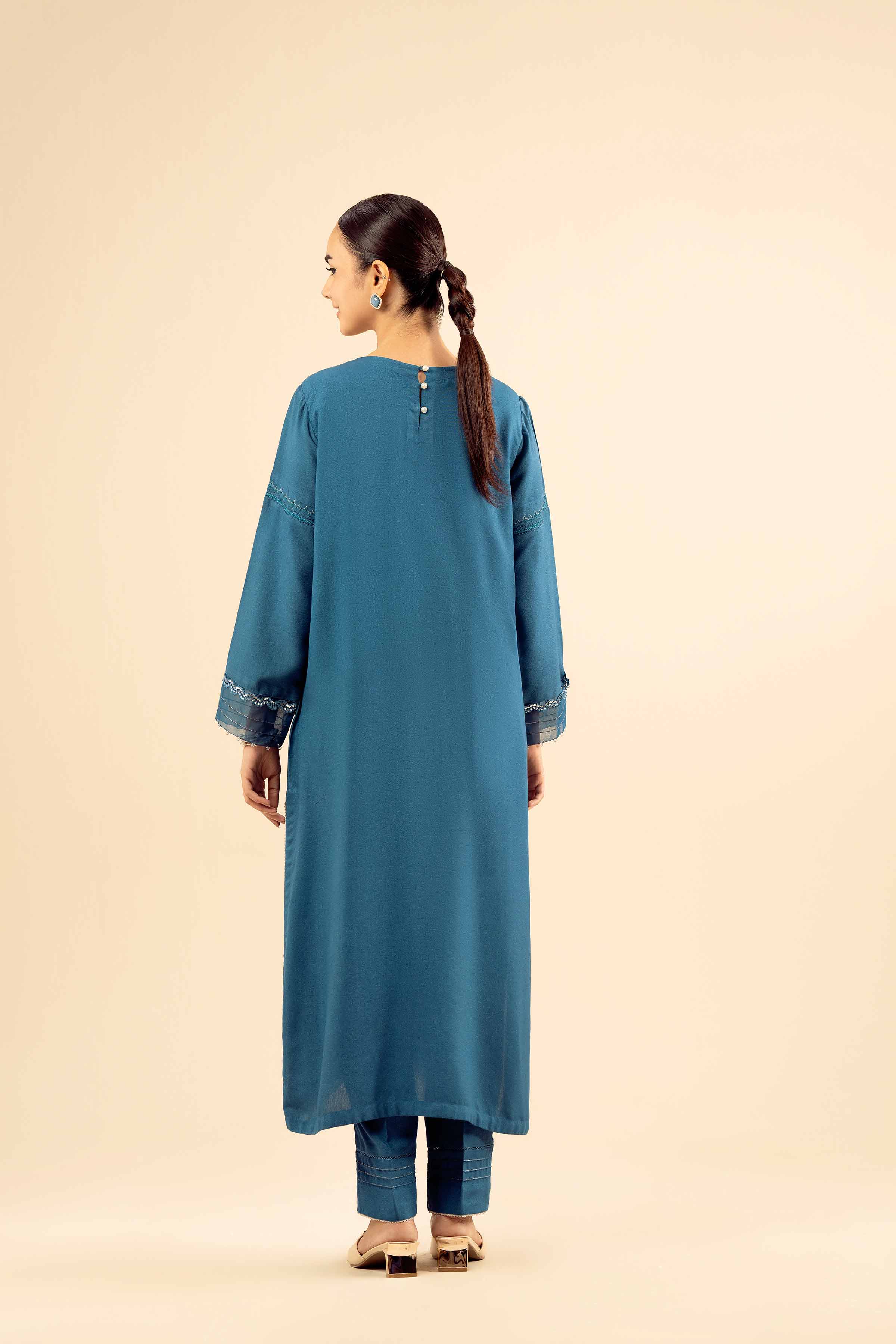 2 Piece - Embroidered Suit - PW25-575 - Image 3