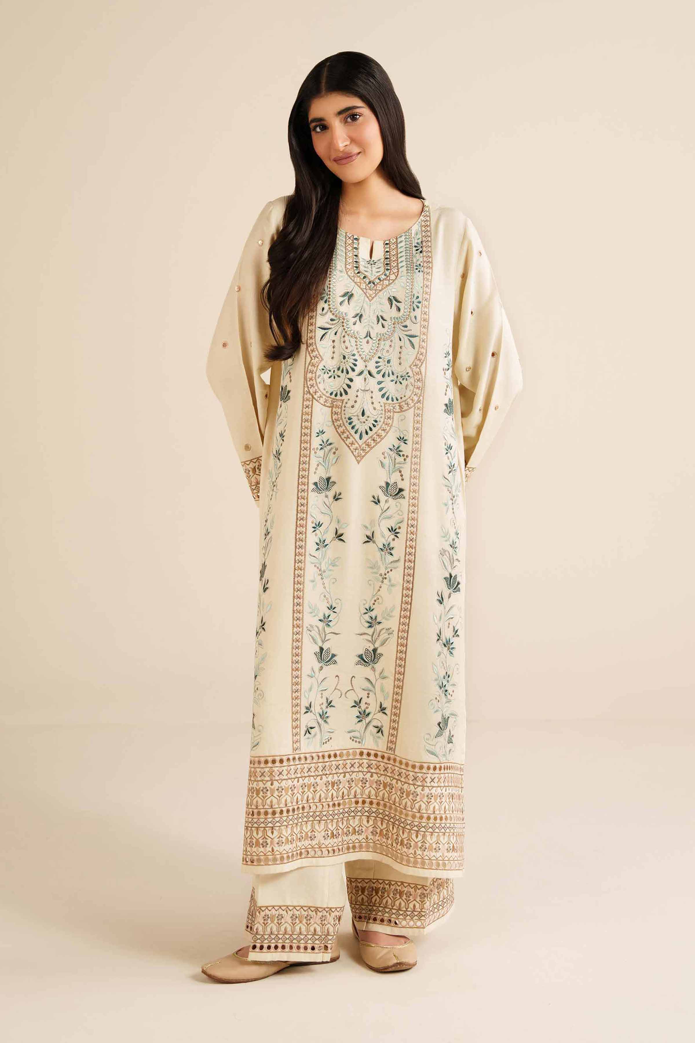 2 Piece - Embroidered Suit - PW25-576