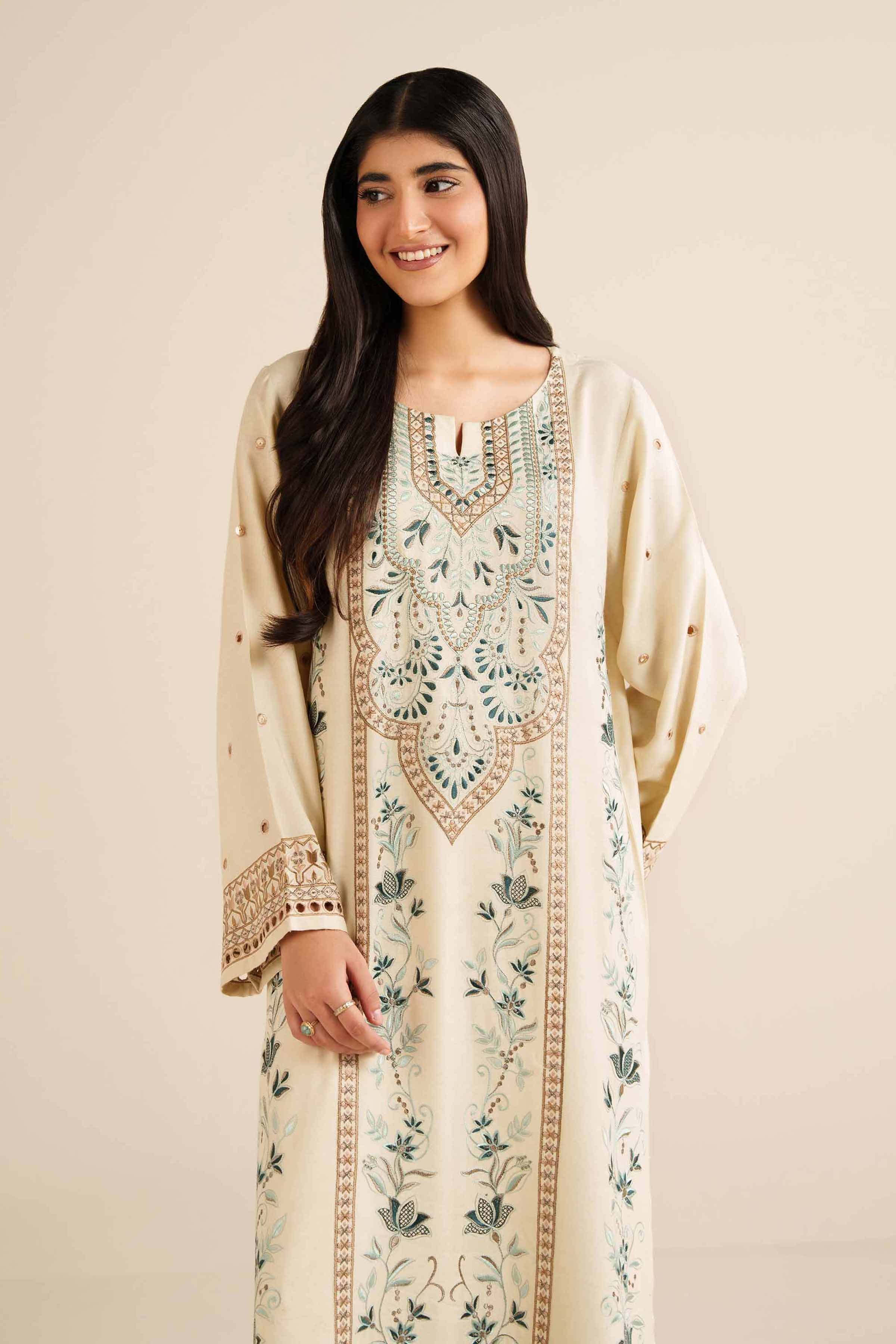 2 Piece - Embroidered Suit - PW25-576 - Image 2