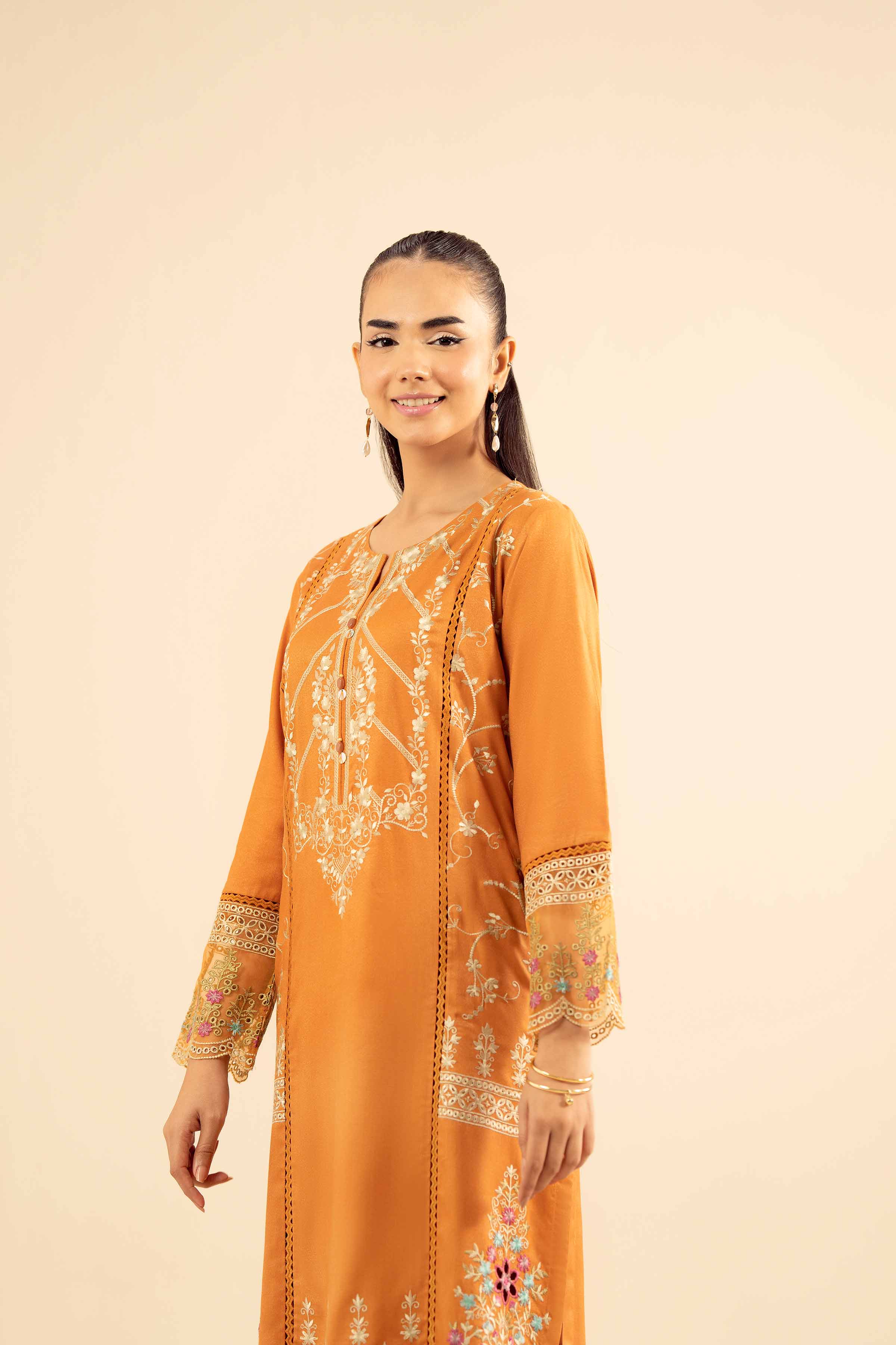 2 Piece - Embroidered Suit - PW25-577 - Image 6