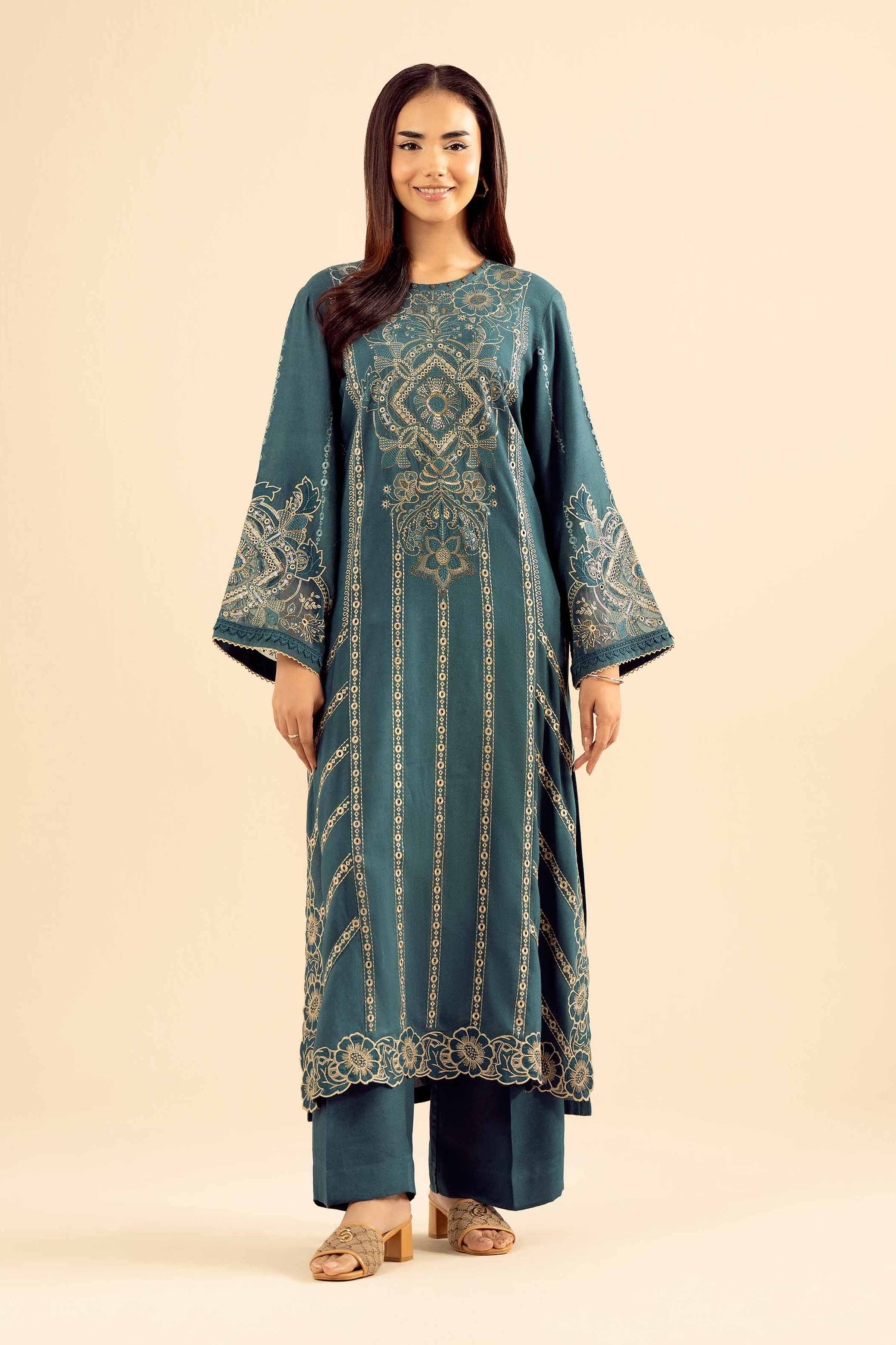 2 Piece - Embroidered Suit - PW25-578