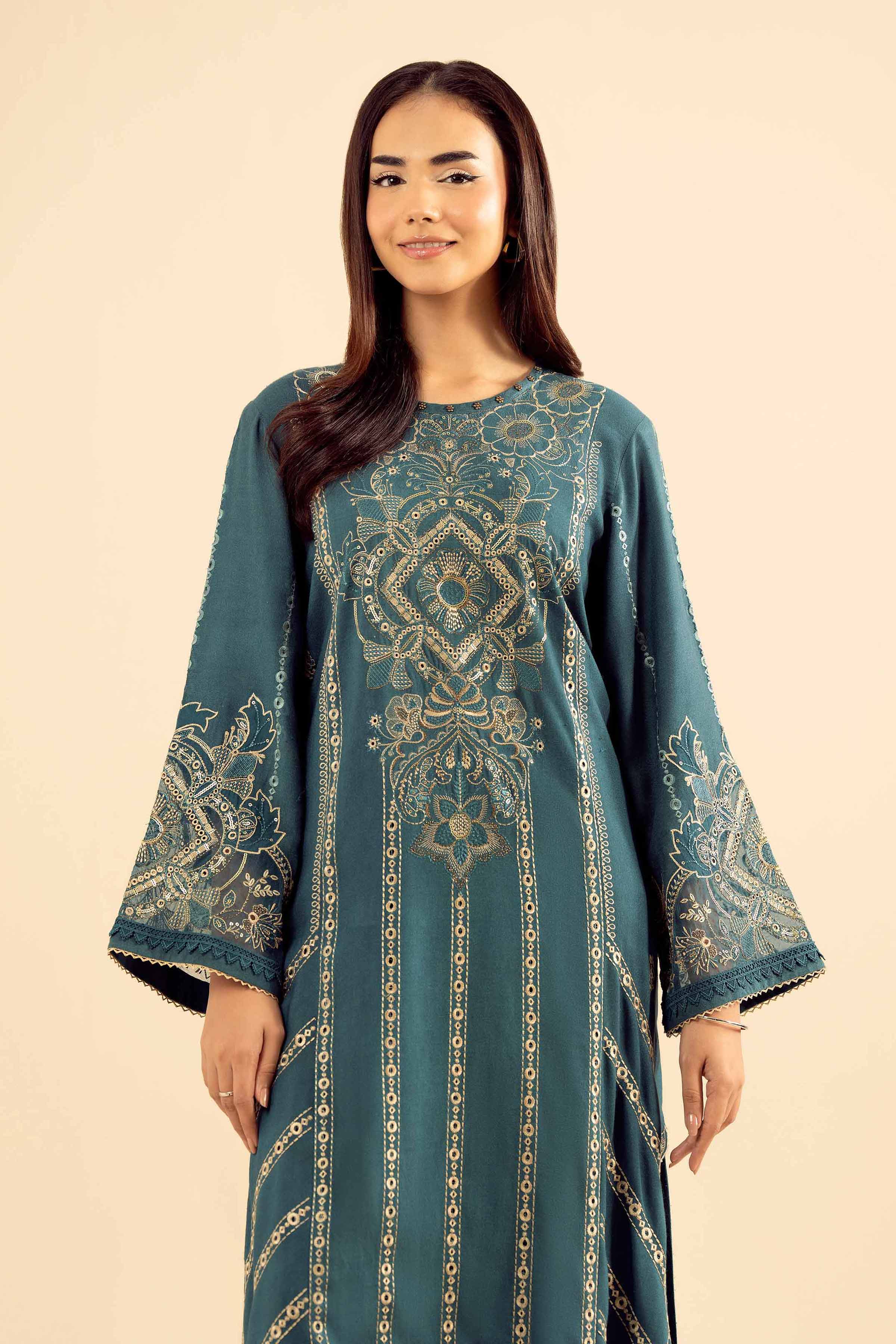 2 Piece - Embroidered Suit - PW25-578 - Image 2