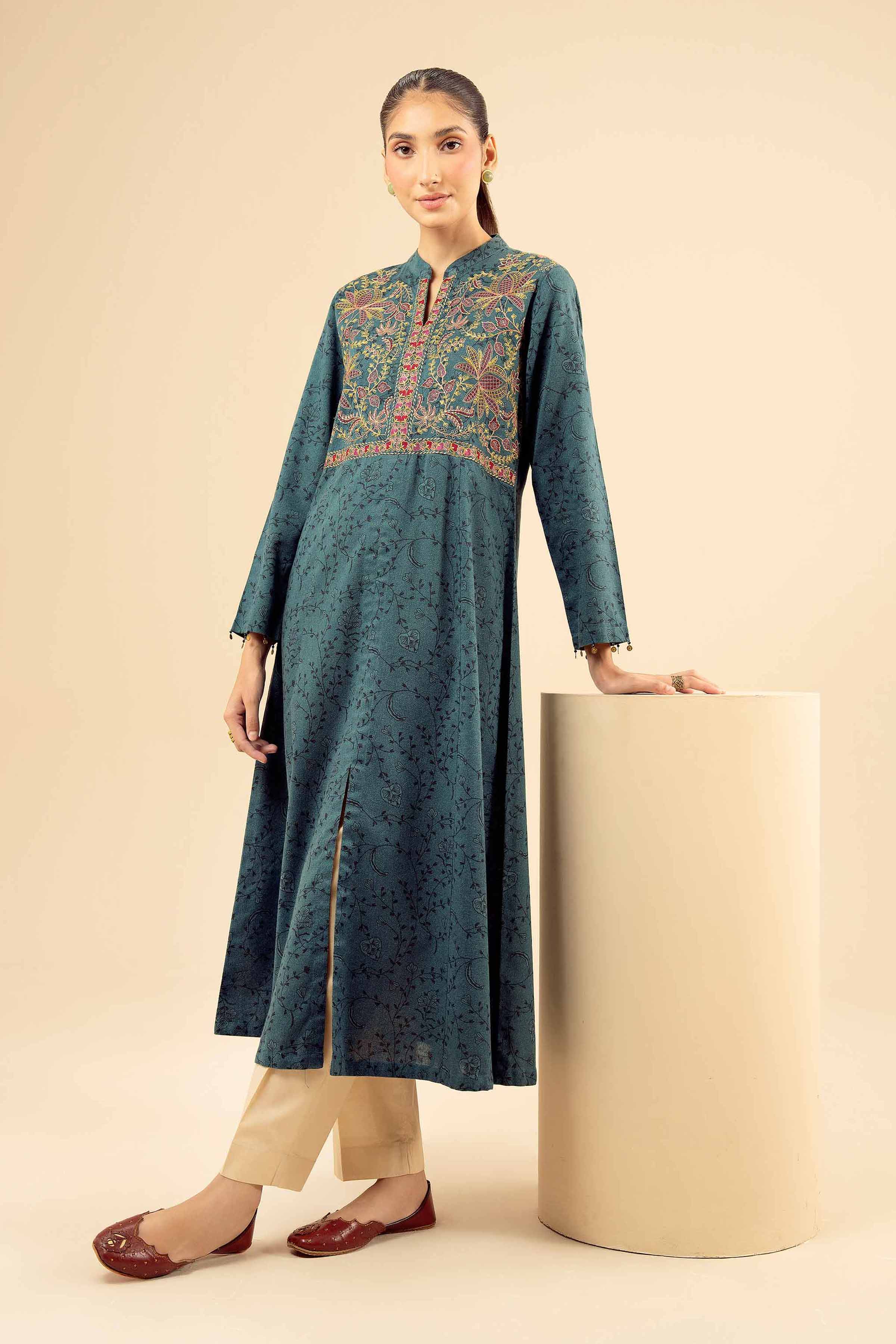Printed Embroidered Shirt - PW25-579 - Image 2