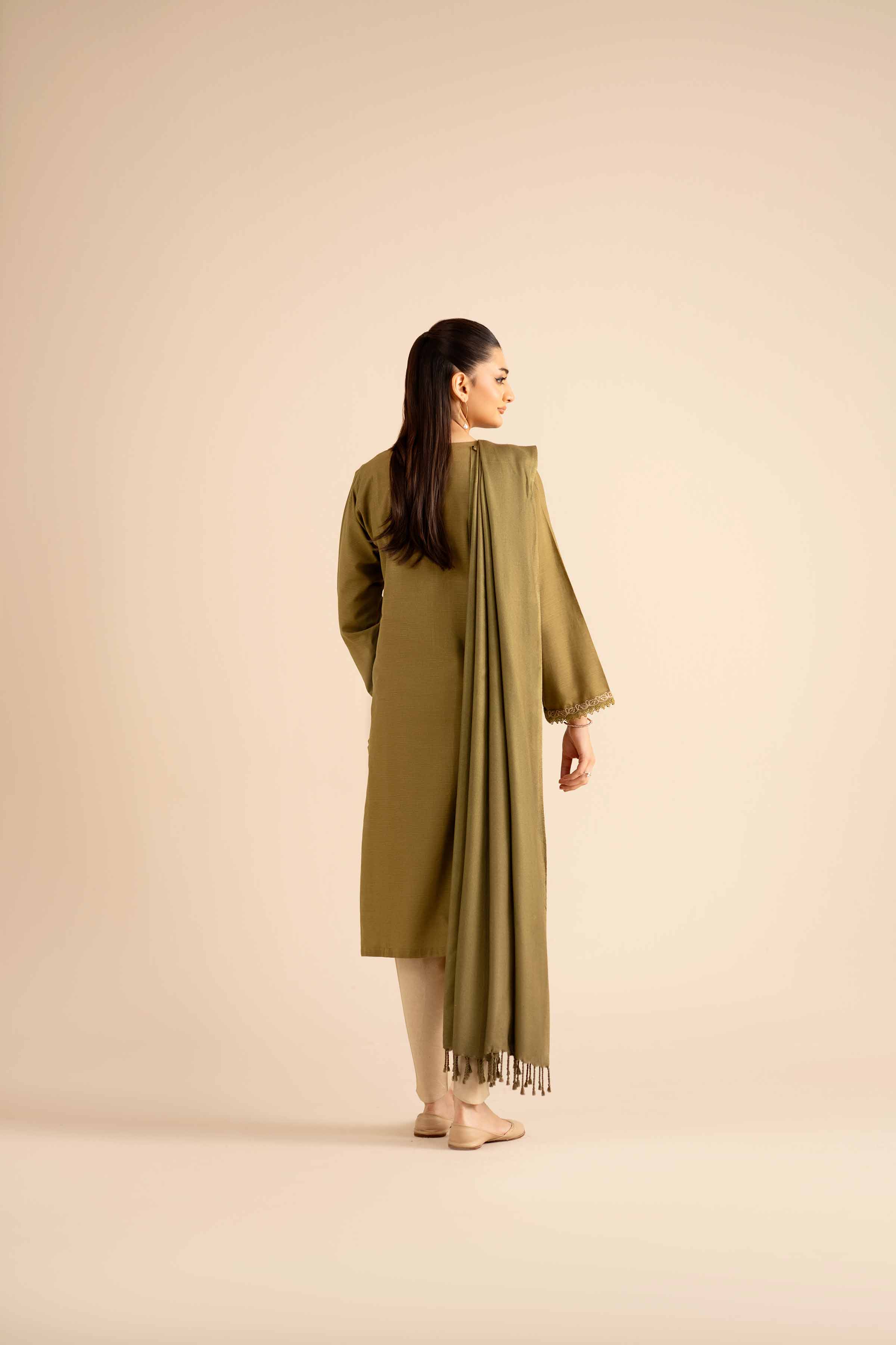 2 Piece - Embroidered Suit - PW25-83 - Image 3