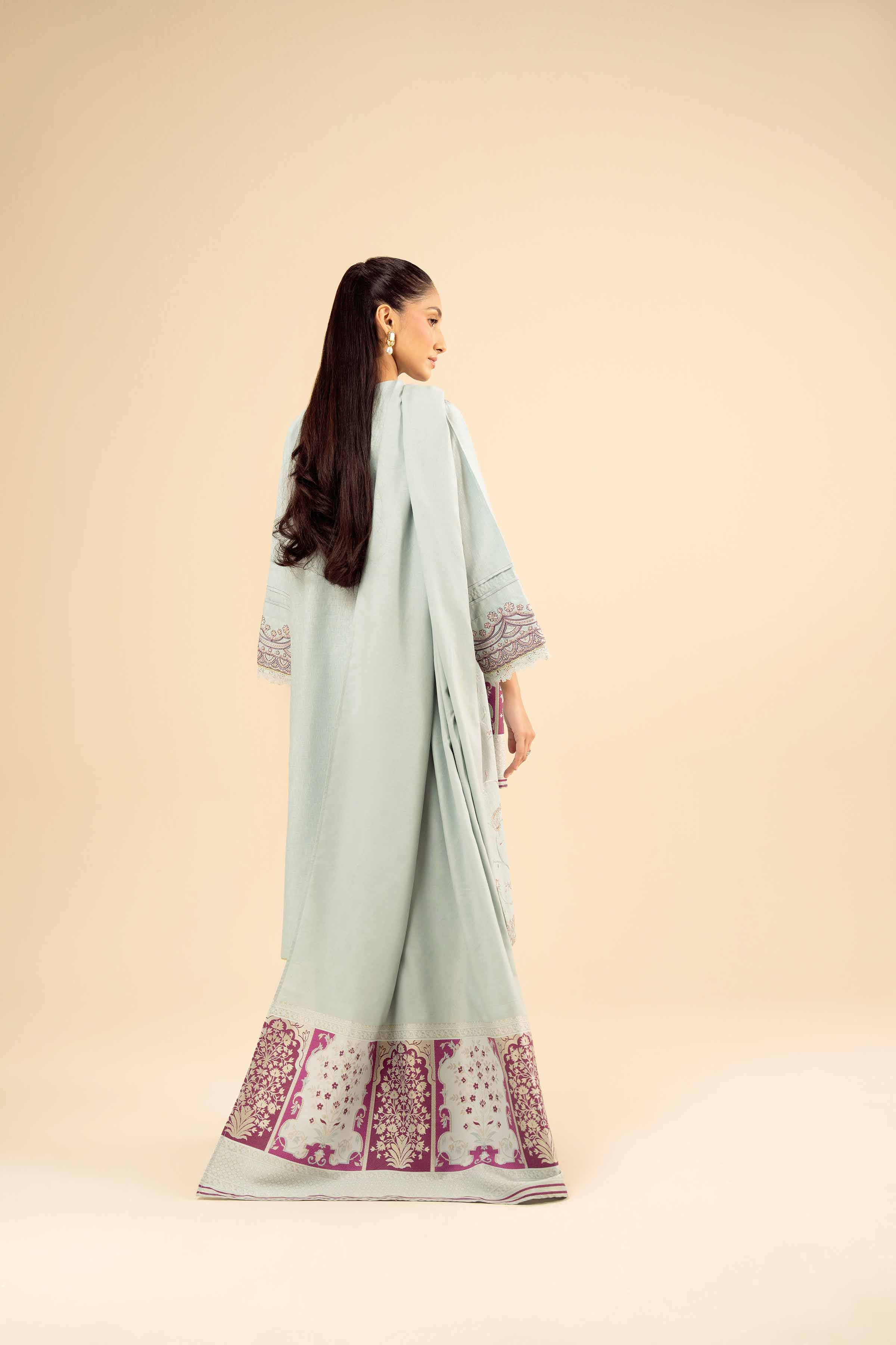 3 Piece - Embroidered Suit - PW25-88 - Image 3