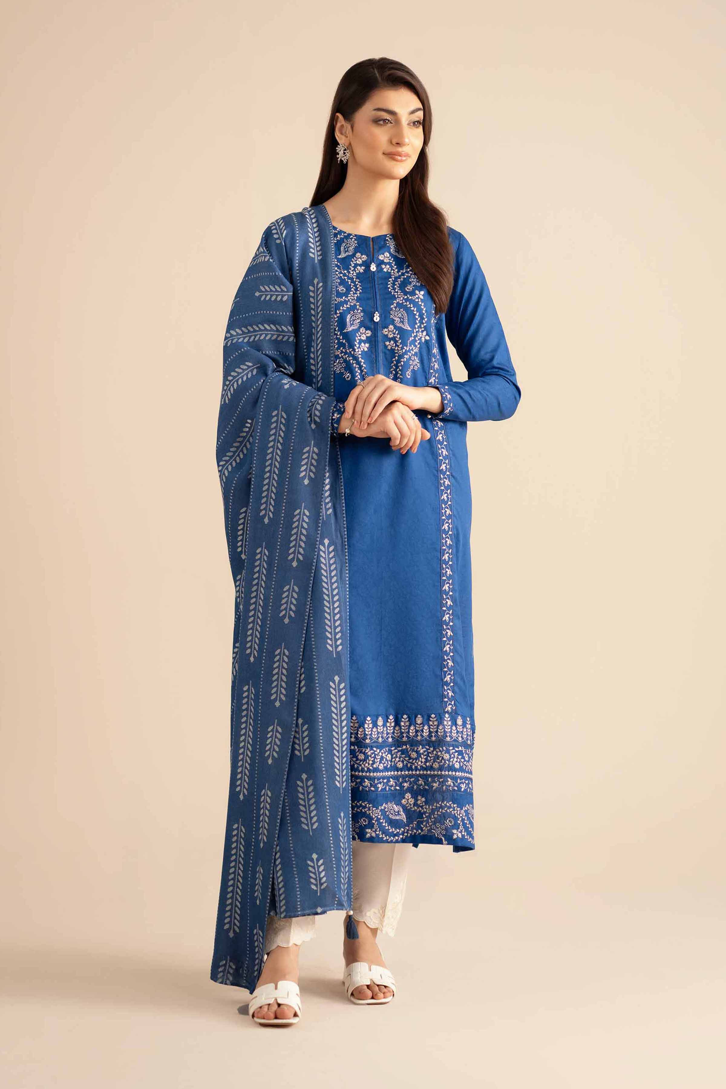 2 Piece - Embroidered Suit - PW25-94 - Image 2