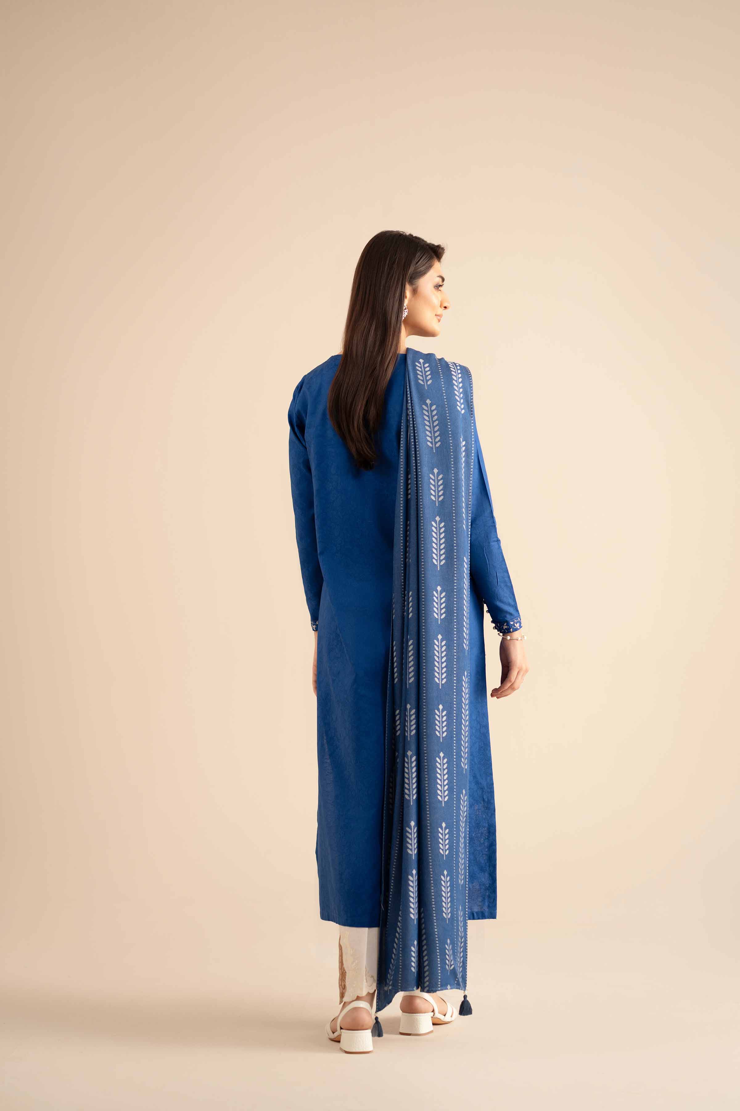 2 Piece - Embroidered Suit - PW25-94 - Image 3