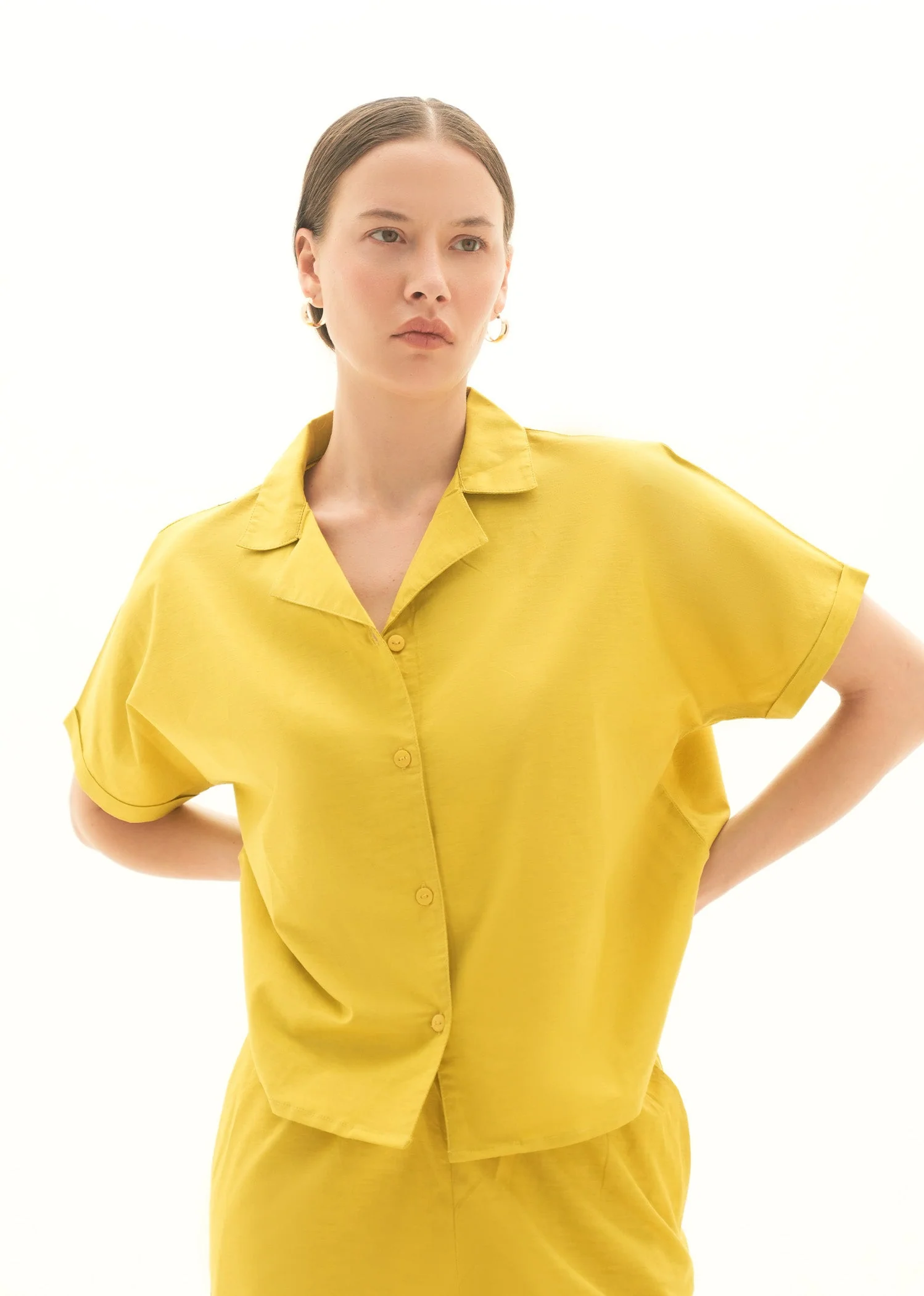 Button-Down Linen Blend Shirt - KOA