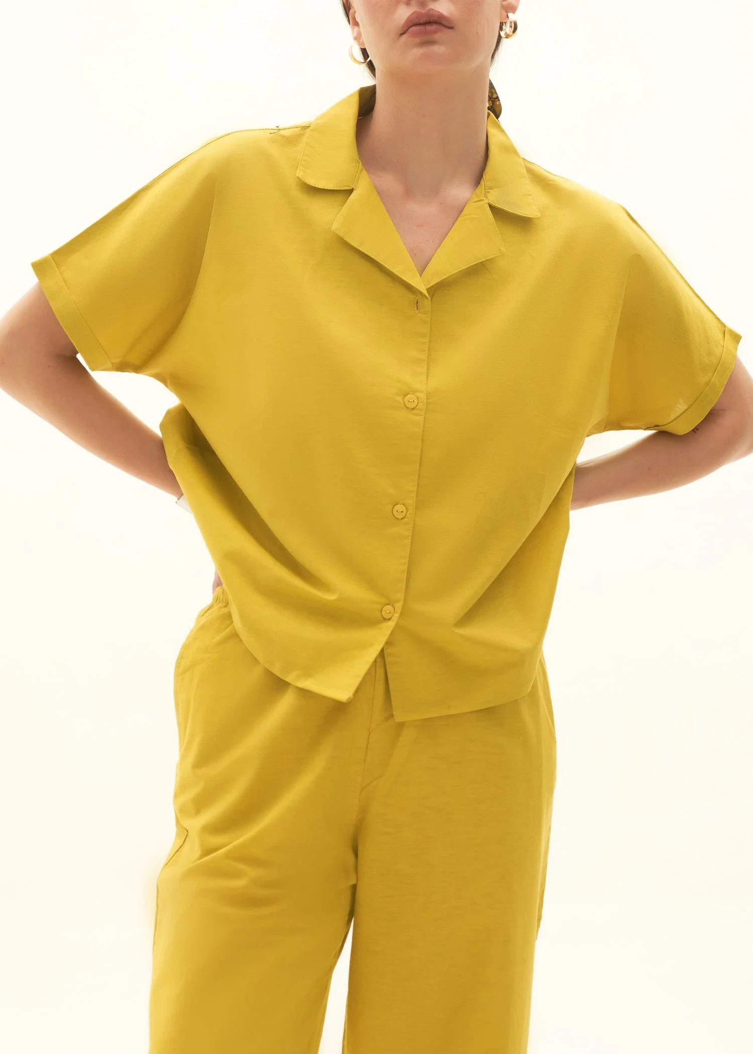 Button-Down Linen Blend Shirt - KOA - Image 3