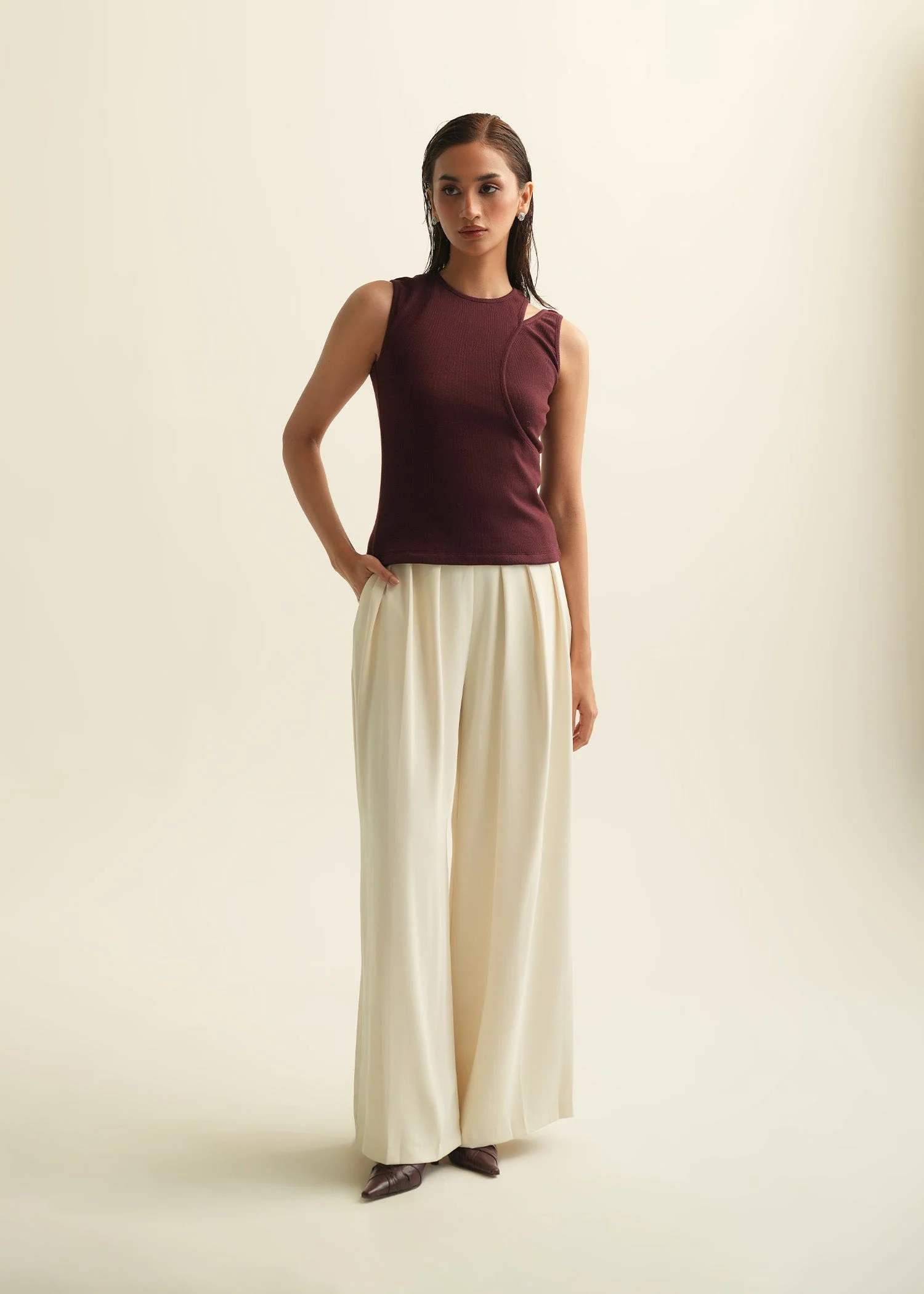 Asymmetrical Tank Top - KOA - Image 2
