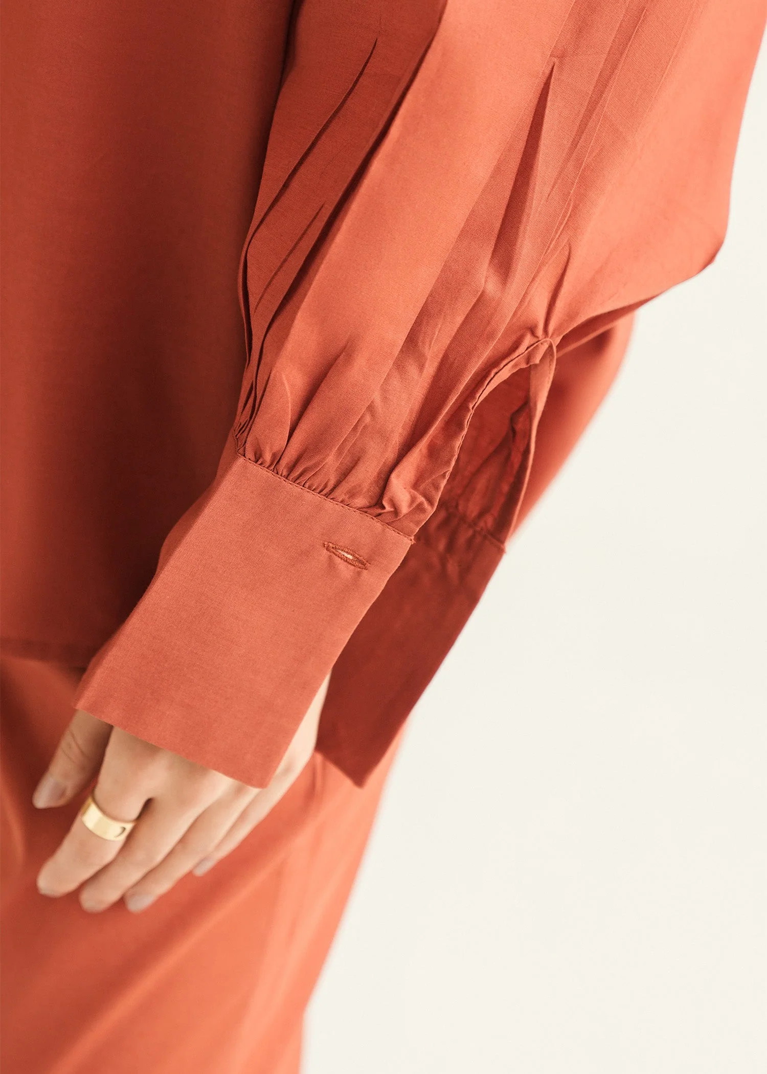 Oversized Gathered Blouse - KOA - Image 4