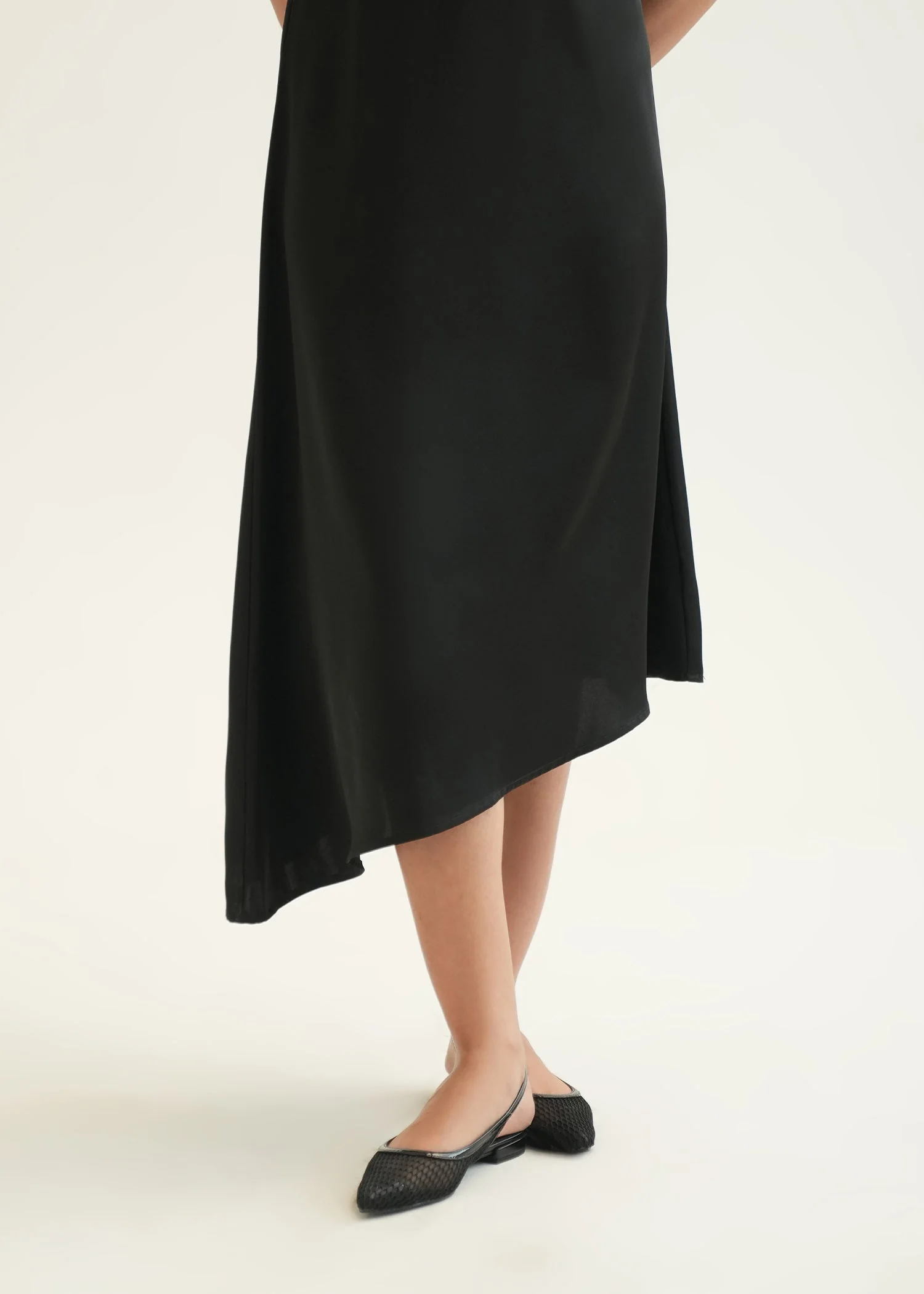 Asymmetrical Satin Dress - KOA - Image 3