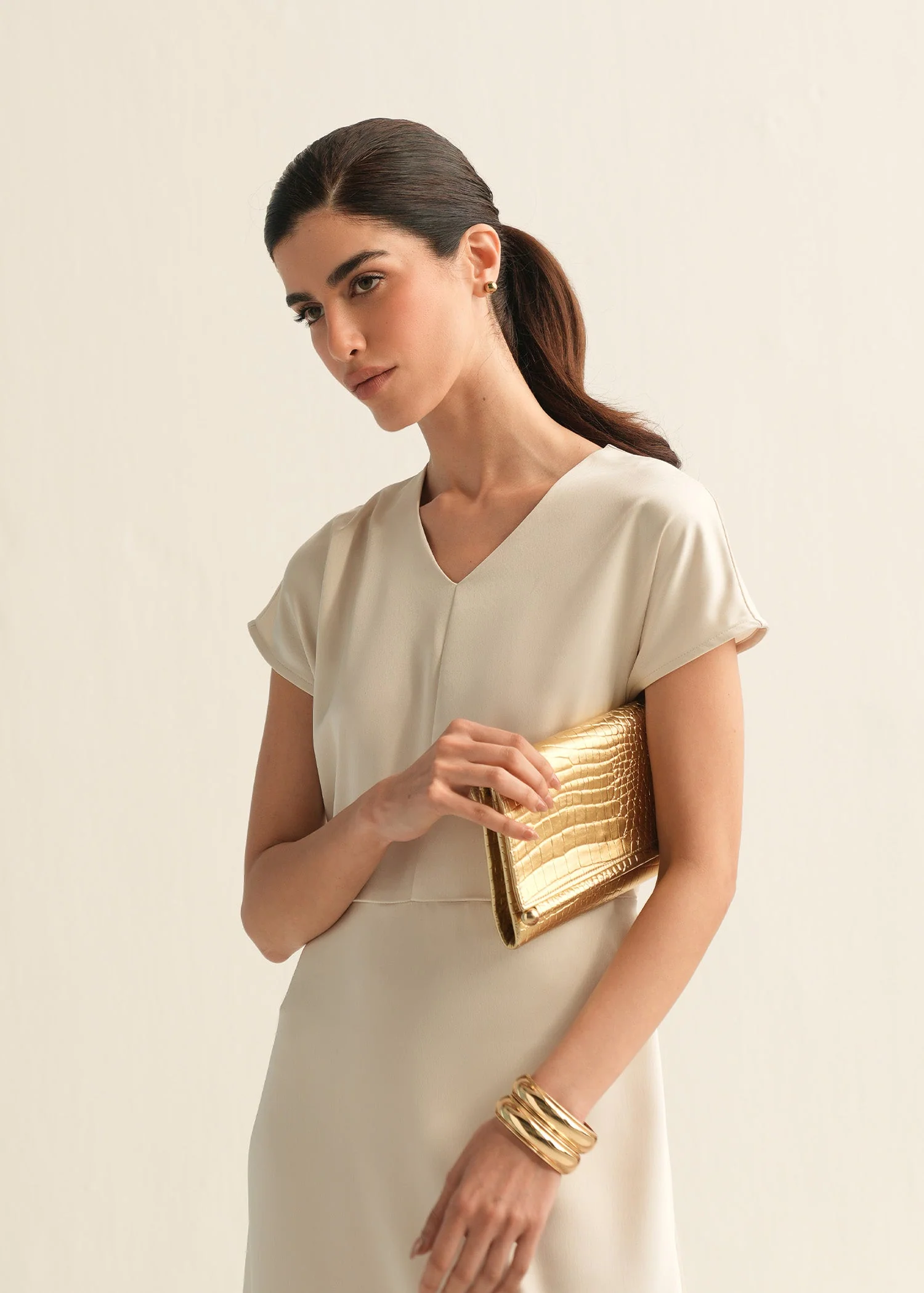 Asymmetrical Satin Dress - KOA - Image 6