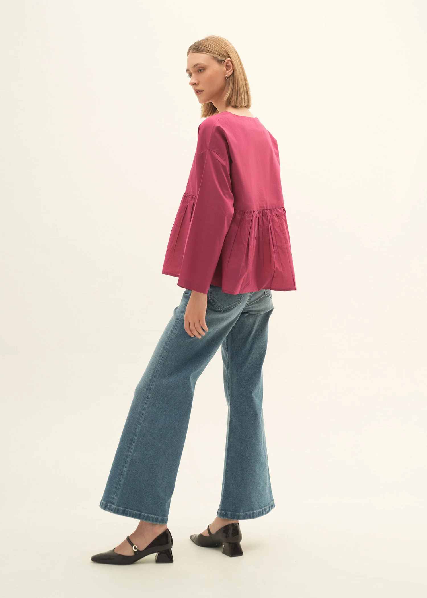 Flared Cotton Top - KOA - Image 5