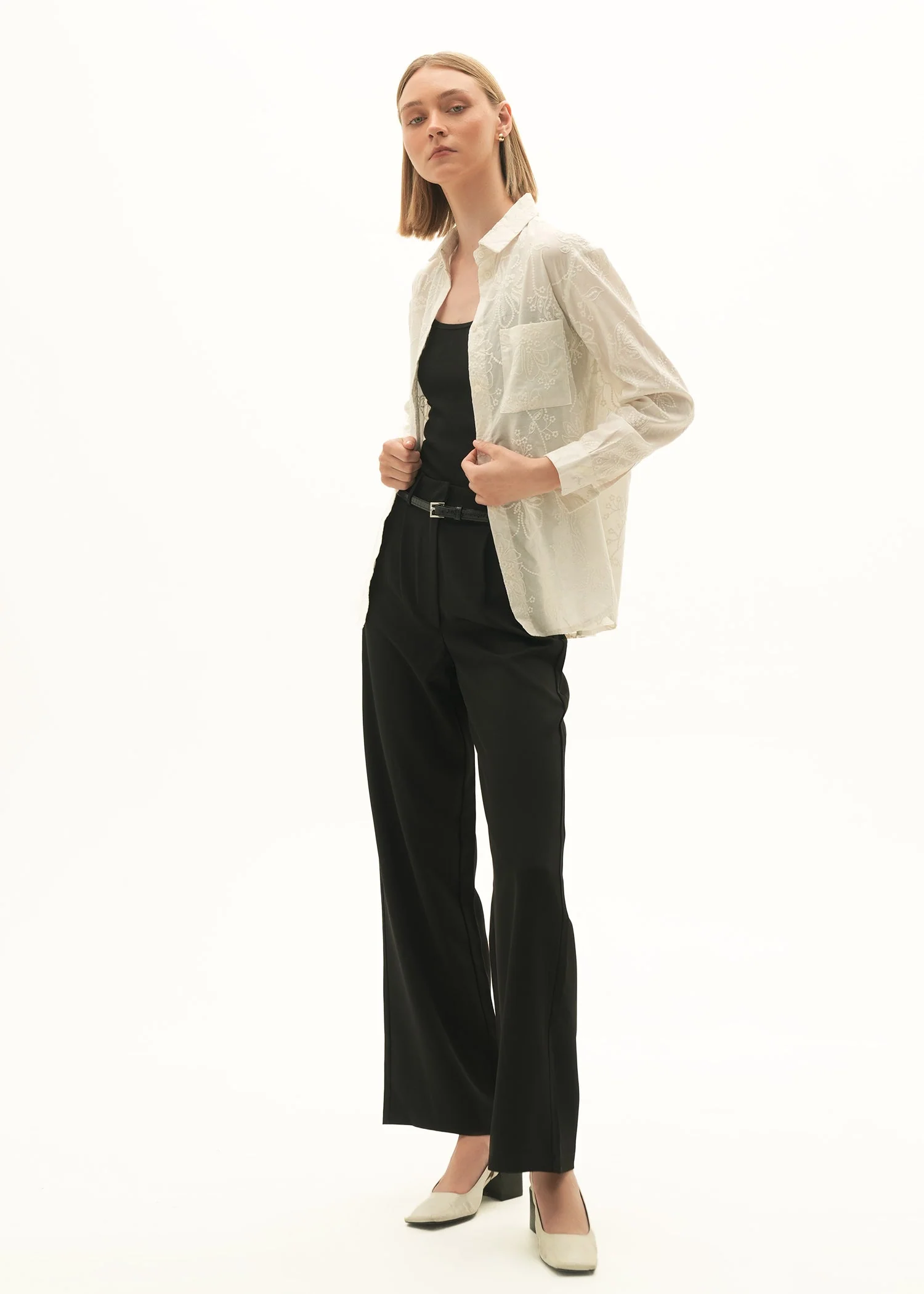 Embroidered Cotton Button-Down Shirt - KOA - Image 3