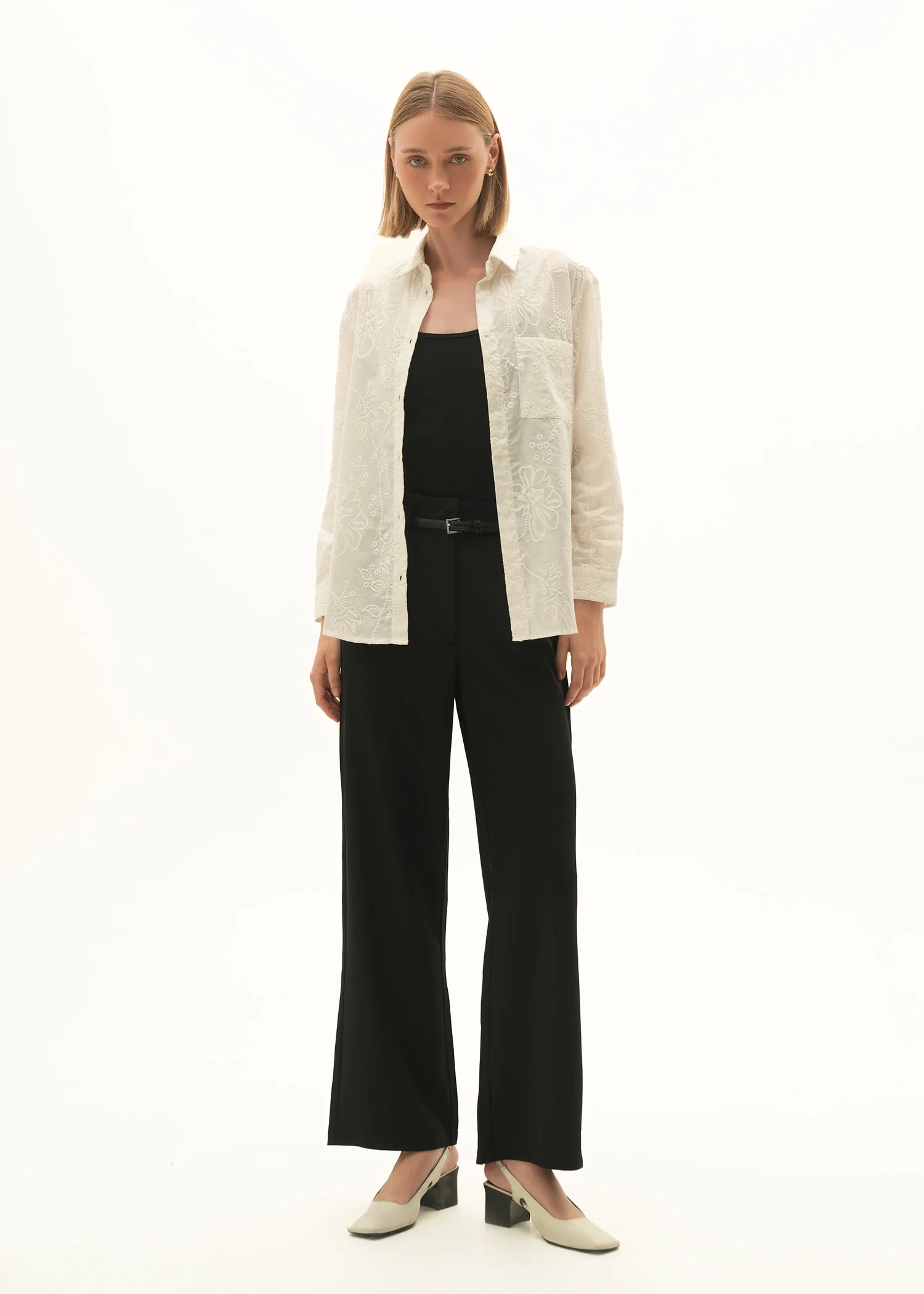 Embroidered Cotton Button-Down Shirt - KOA - Image 4