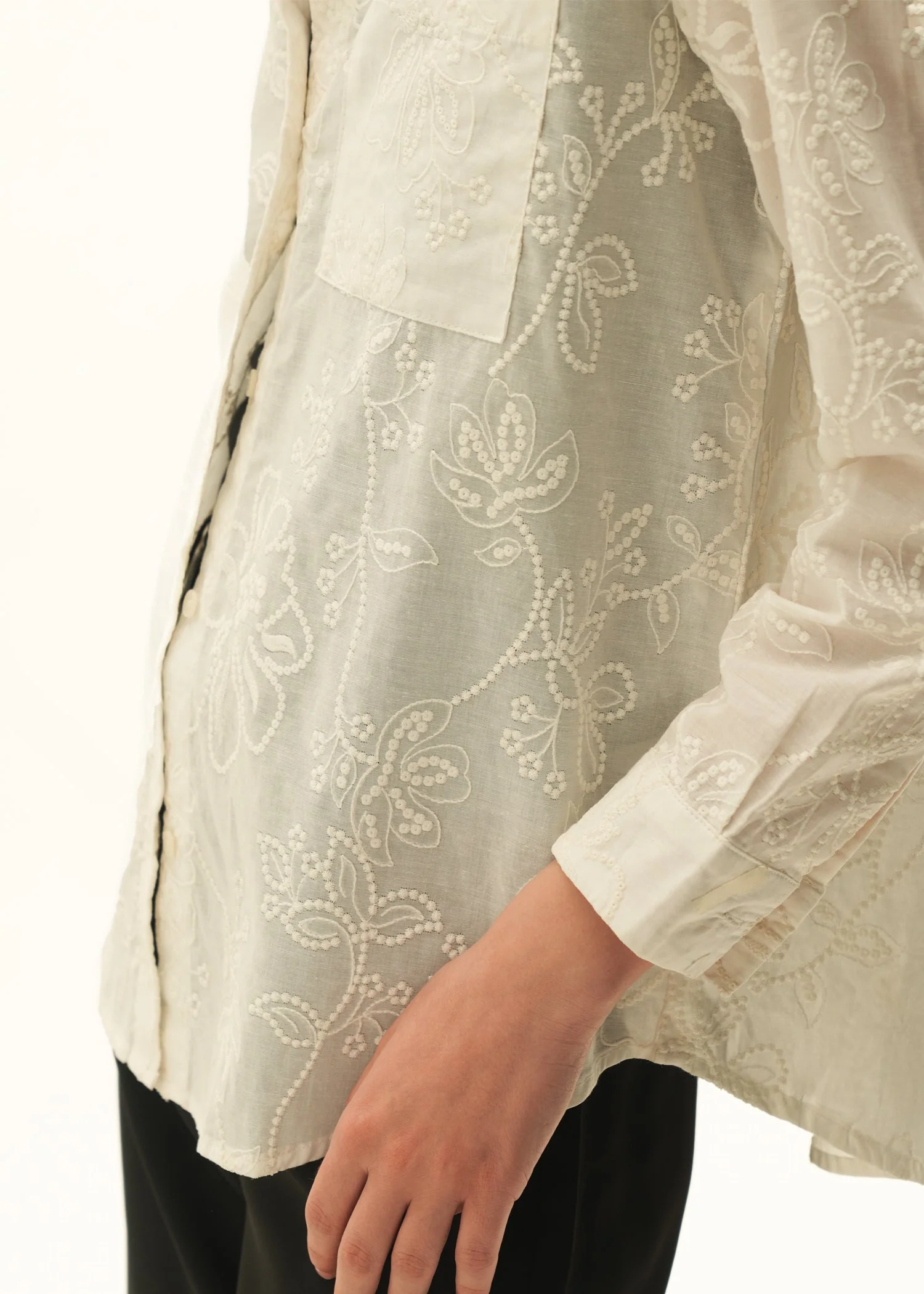 Embroidered Cotton Button-Down Shirt - KOA - Image 5