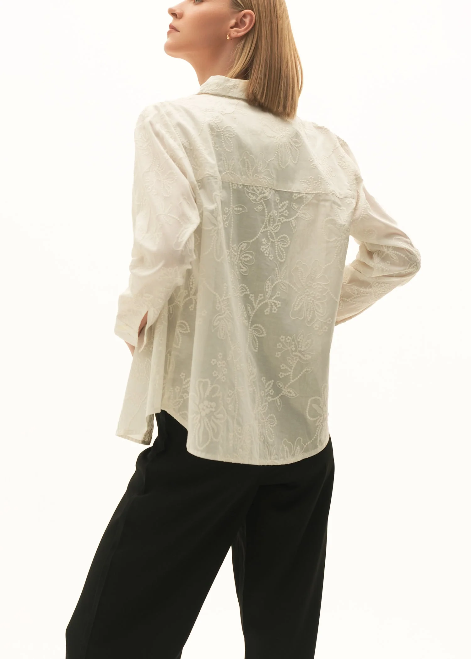 Embroidered Cotton Button-Down Shirt - KOA - Image 6