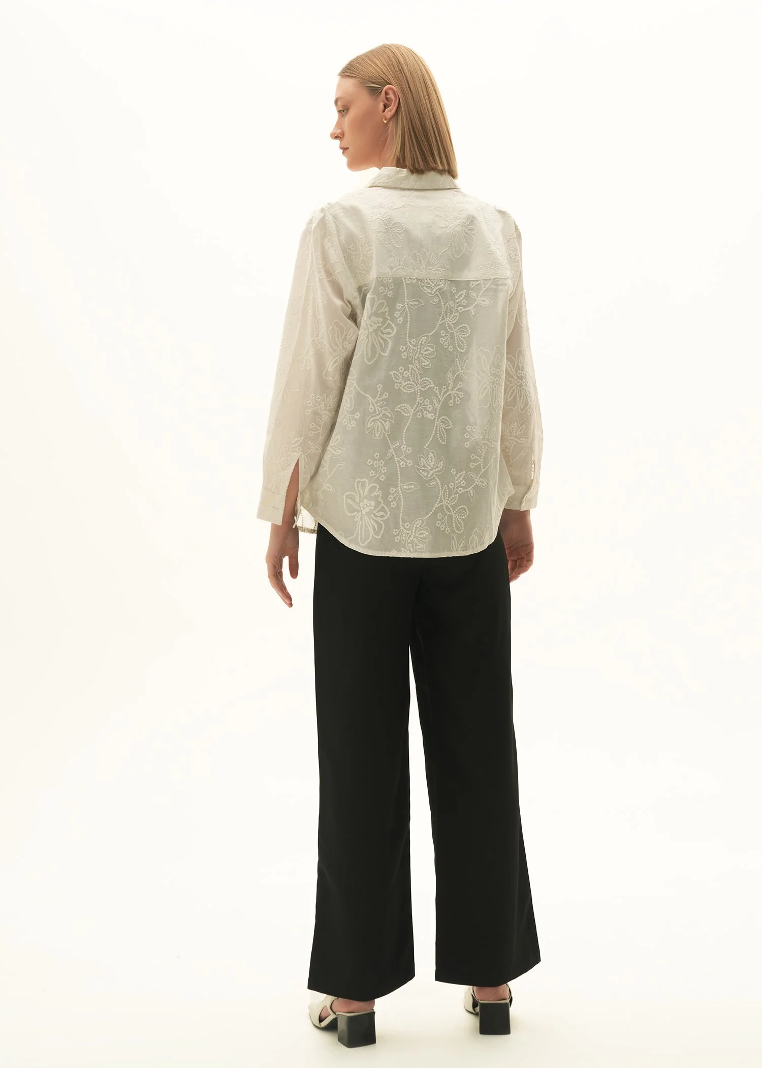 Embroidered Cotton Button-Down Shirt - KOA - Image 7