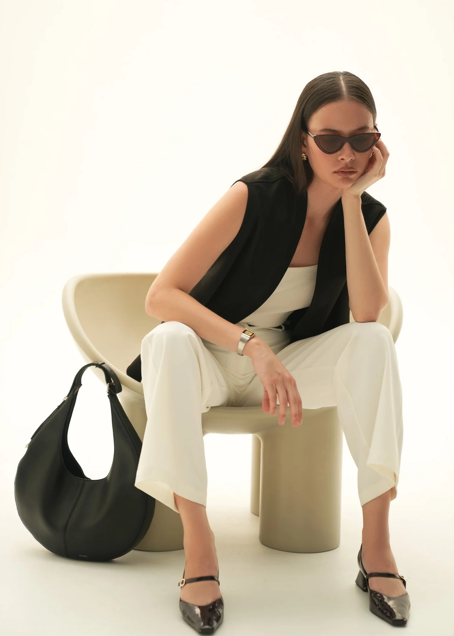 Tailored Wide Leg Trousers - KOA - Image 7
