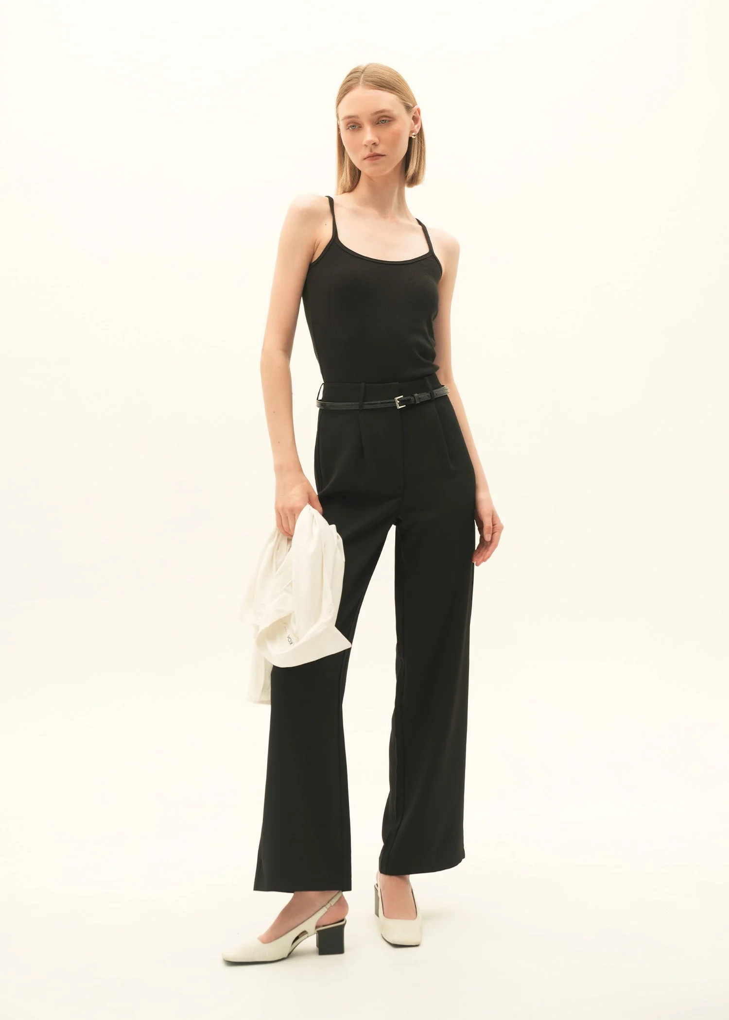 Tailored Wide Leg Trousers - KOA - Image 2