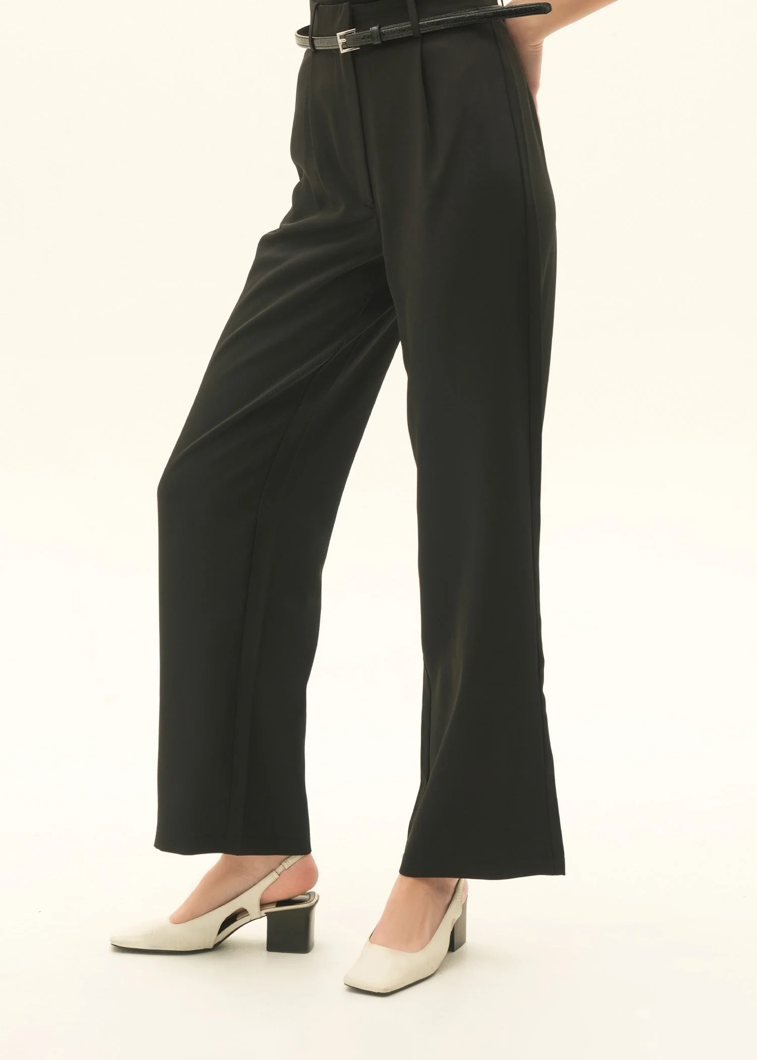Tailored Wide Leg Trousers - KOA - Image 3
