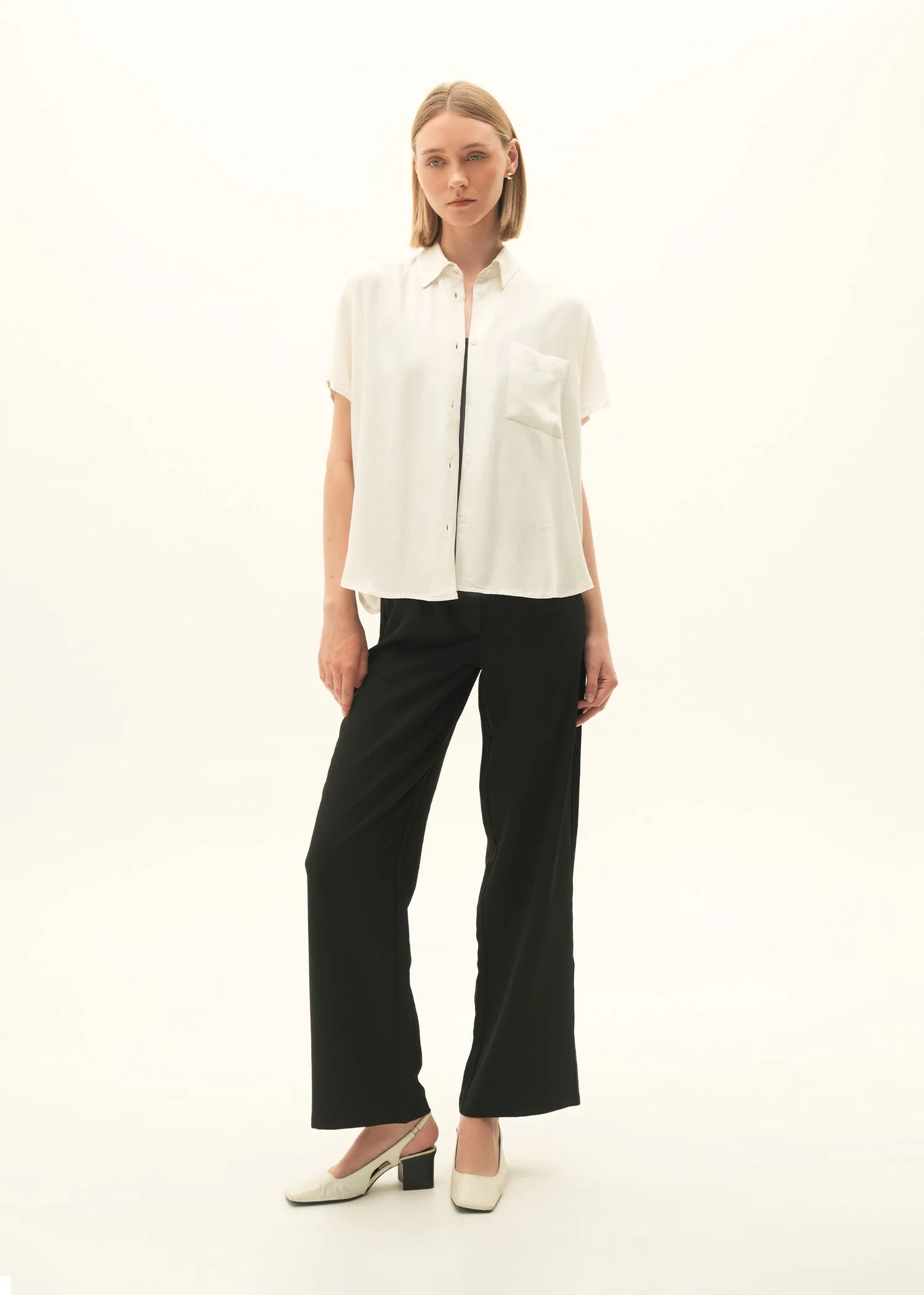 Tailored Wide Leg Trousers - KOA - Image 4