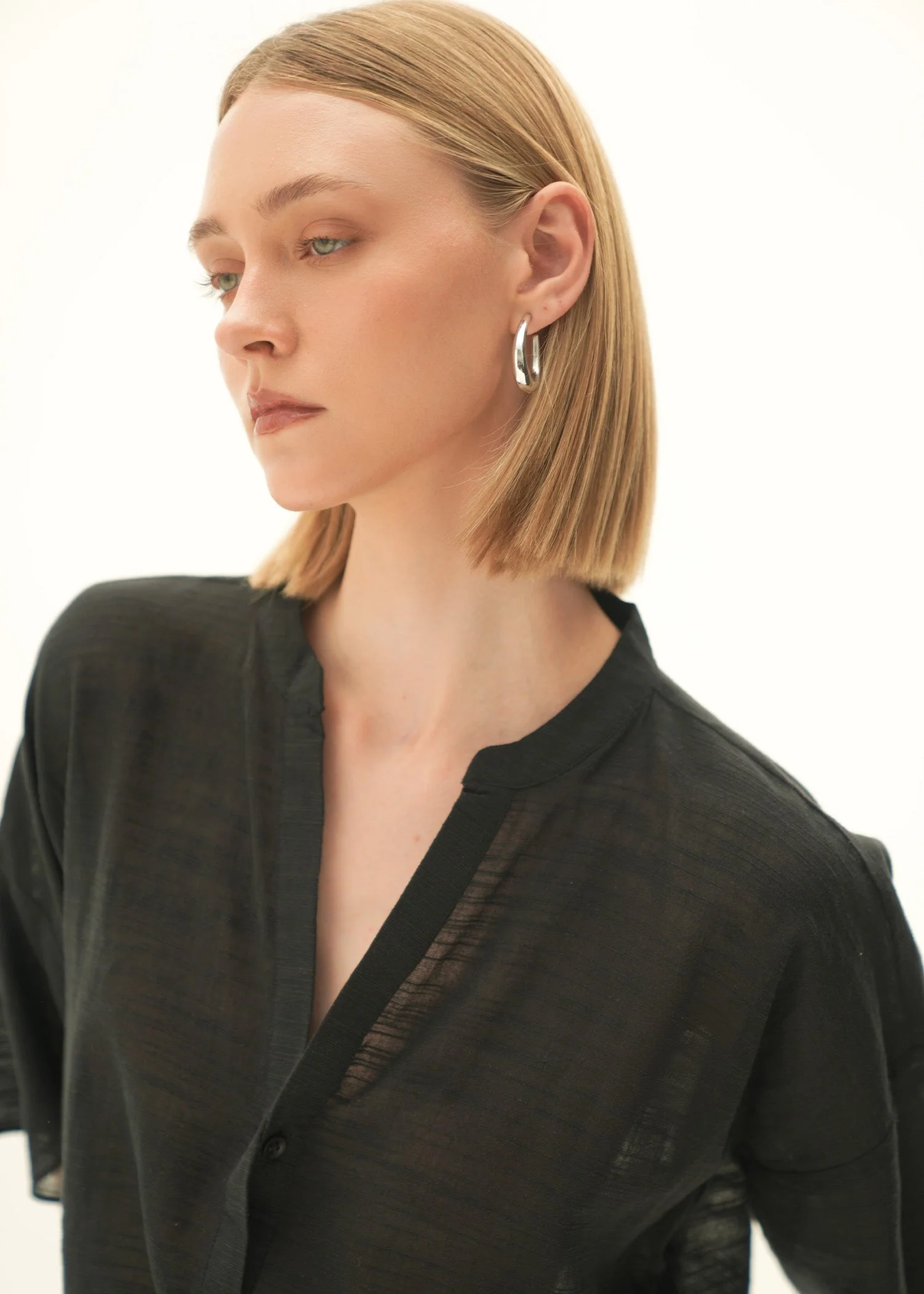 Linen Blend Blouse - KOA - Image 4