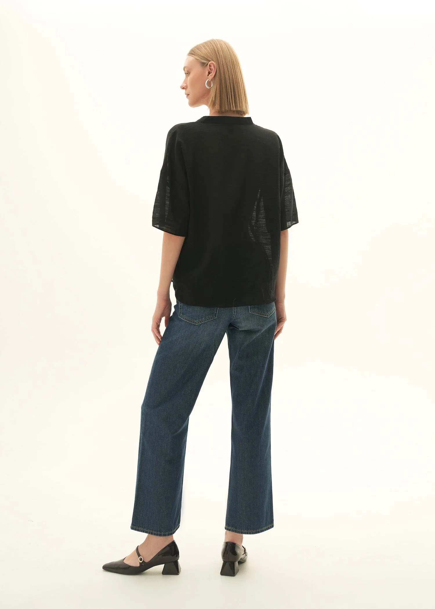 Linen Blend Blouse - KOA - Image 6
