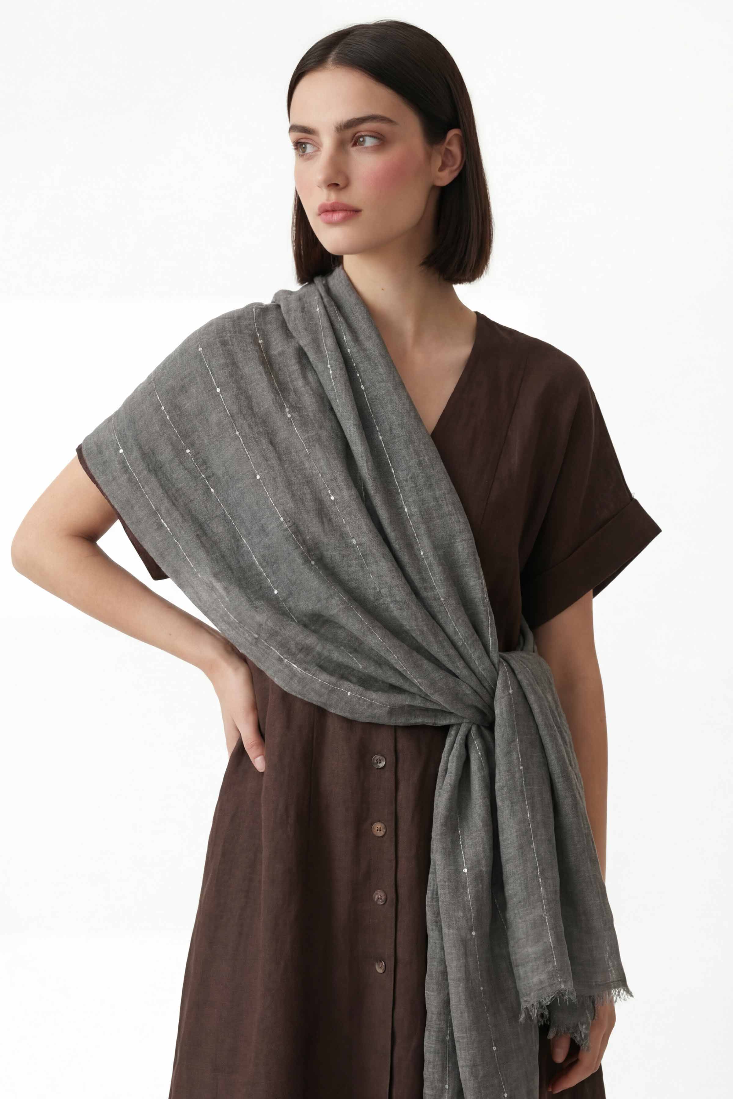 Black Women Scarf-443392103 - Image 2