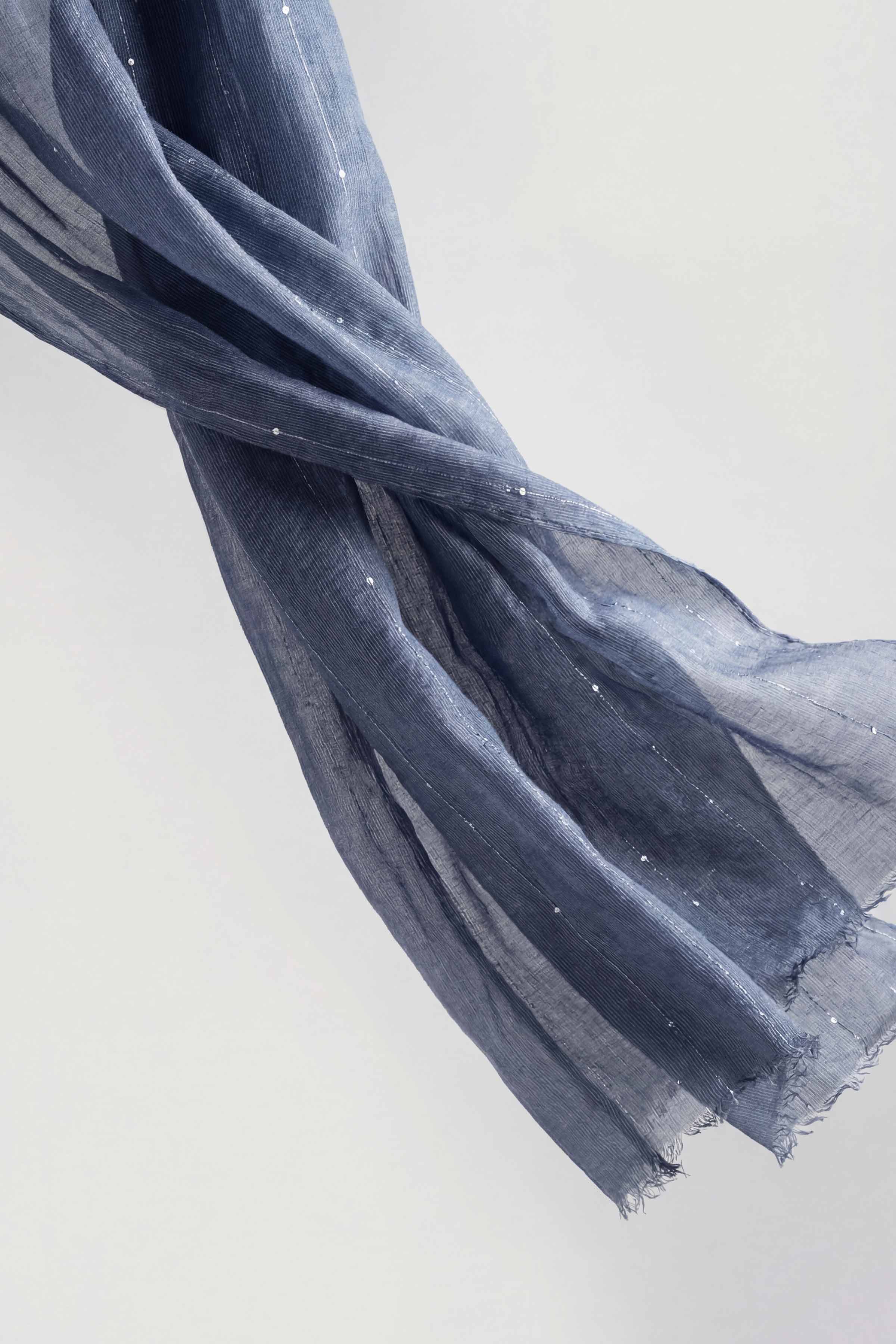 Navy Women Scarf-443392121 - Image 2