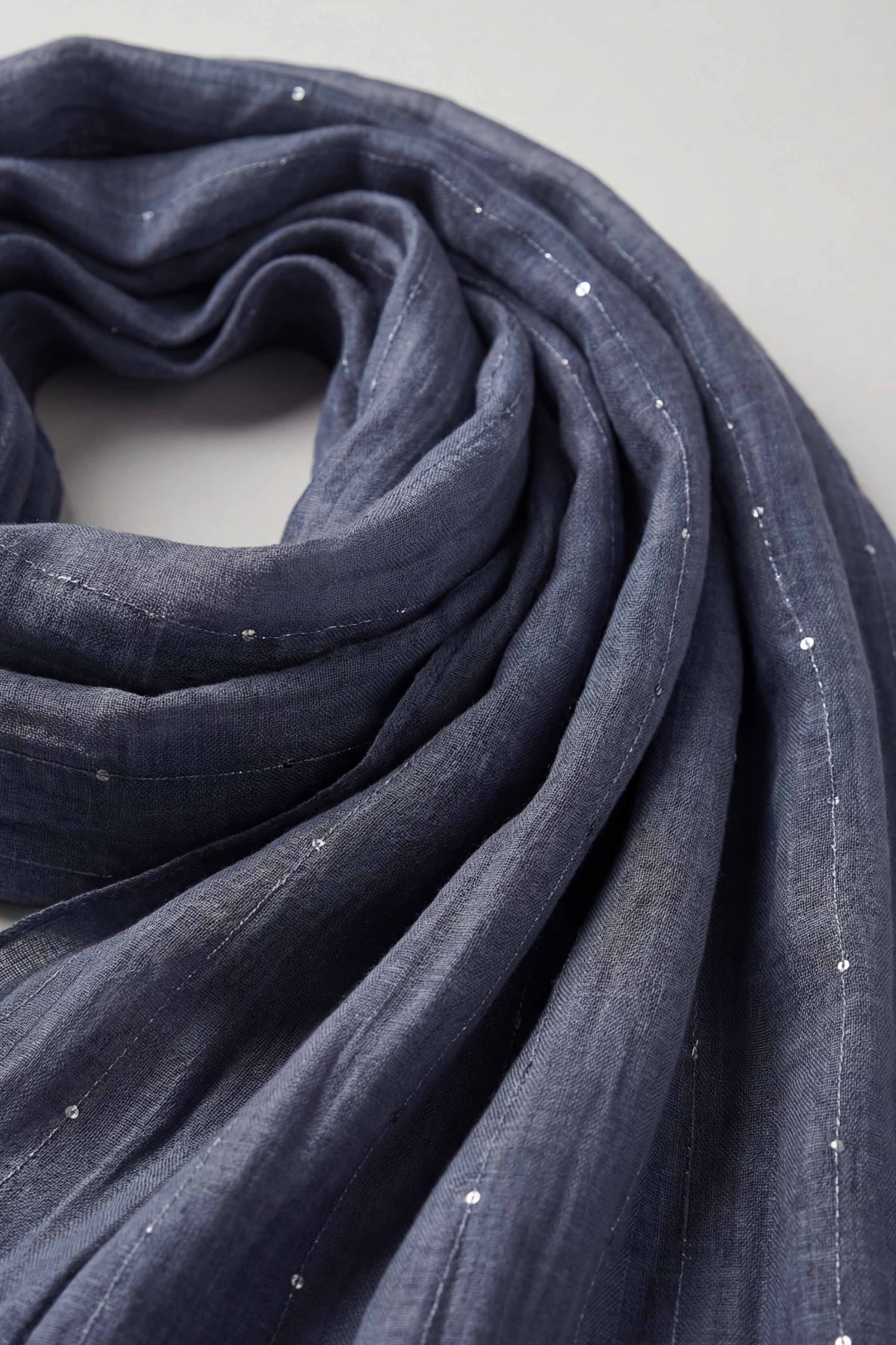 Navy Women Scarf-443392121 - Image 3
