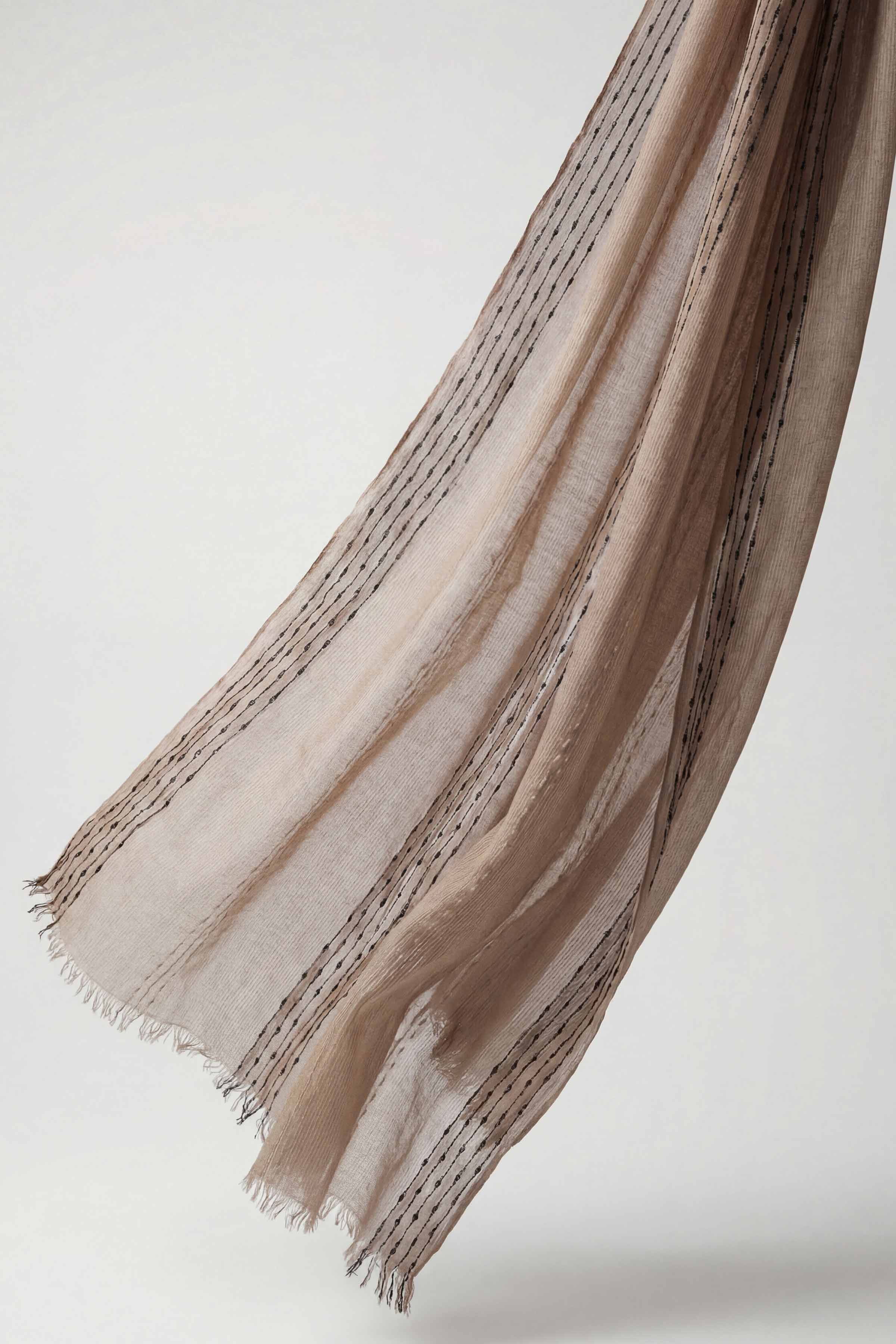 Khaki Women Scarf-443402130 - Image 2