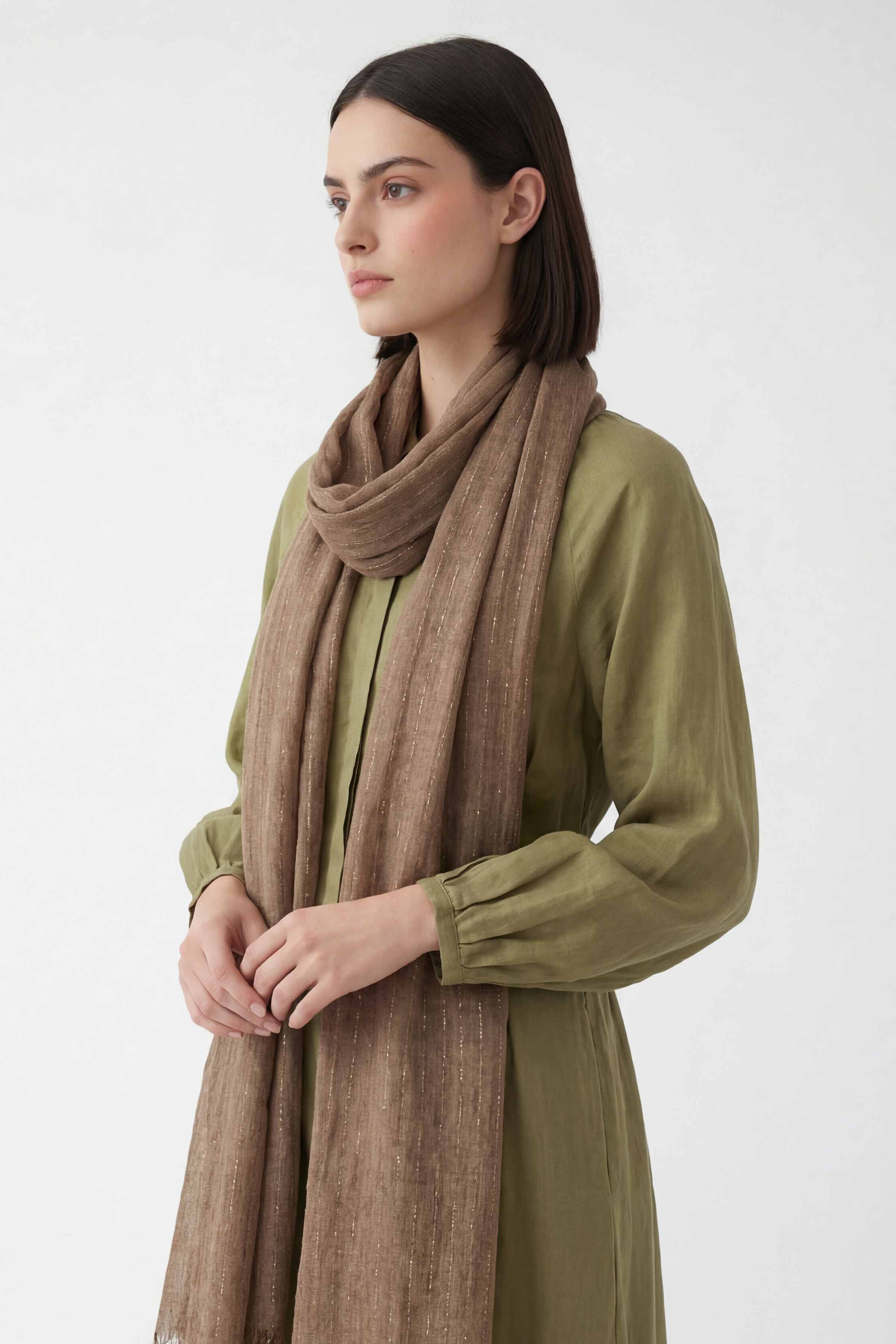 Coffee Women Scarf-443422117 - Image 5