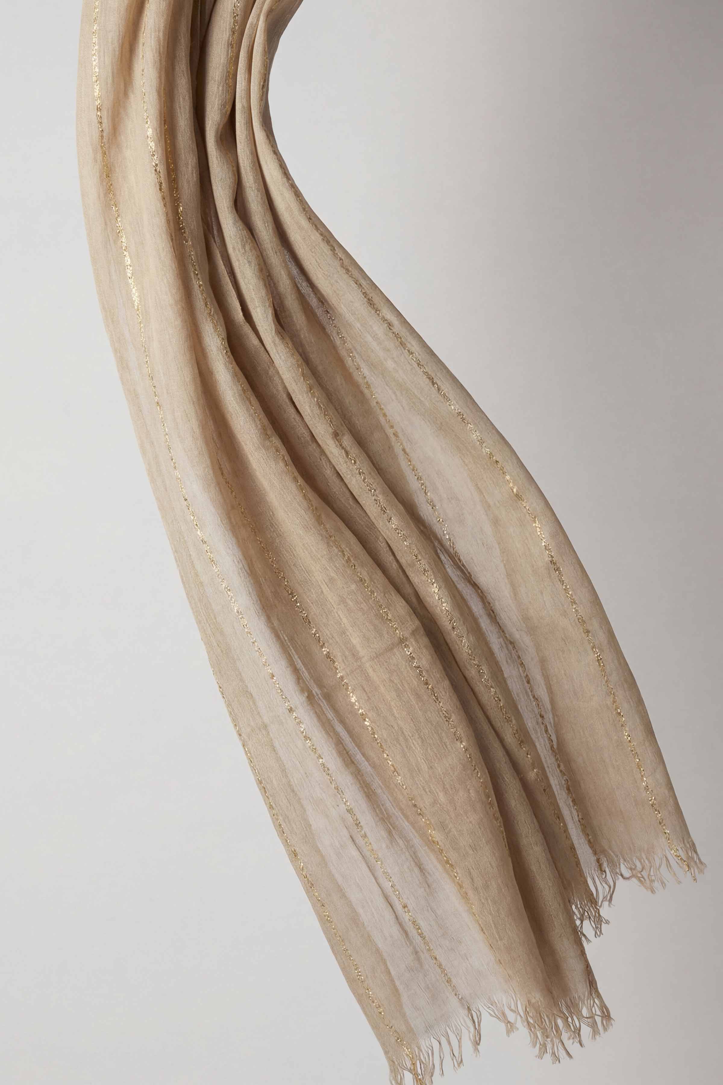 Beige Women Scarf-443442118 - Image 5