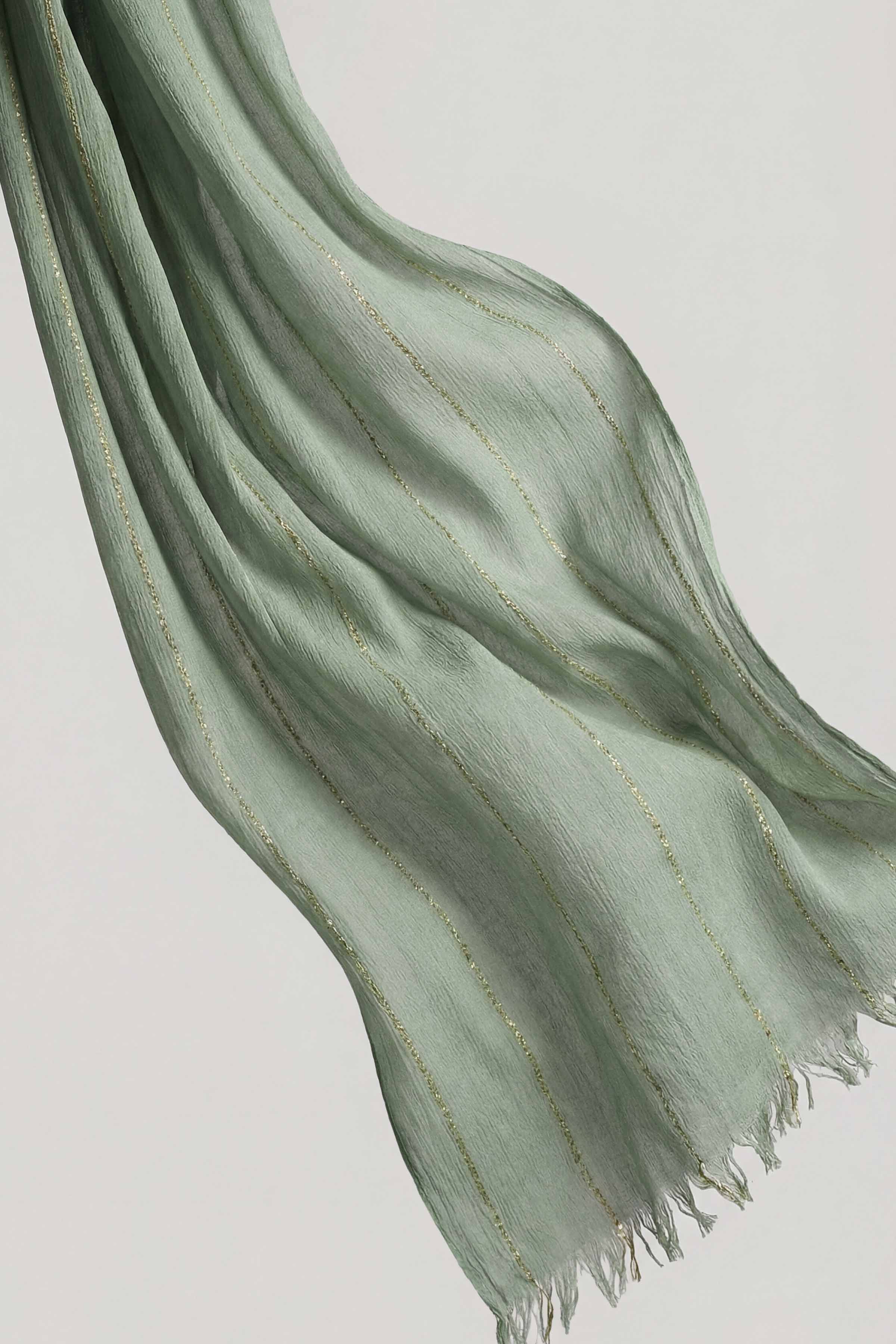 Green Women Scarf-443442104 - Image 2